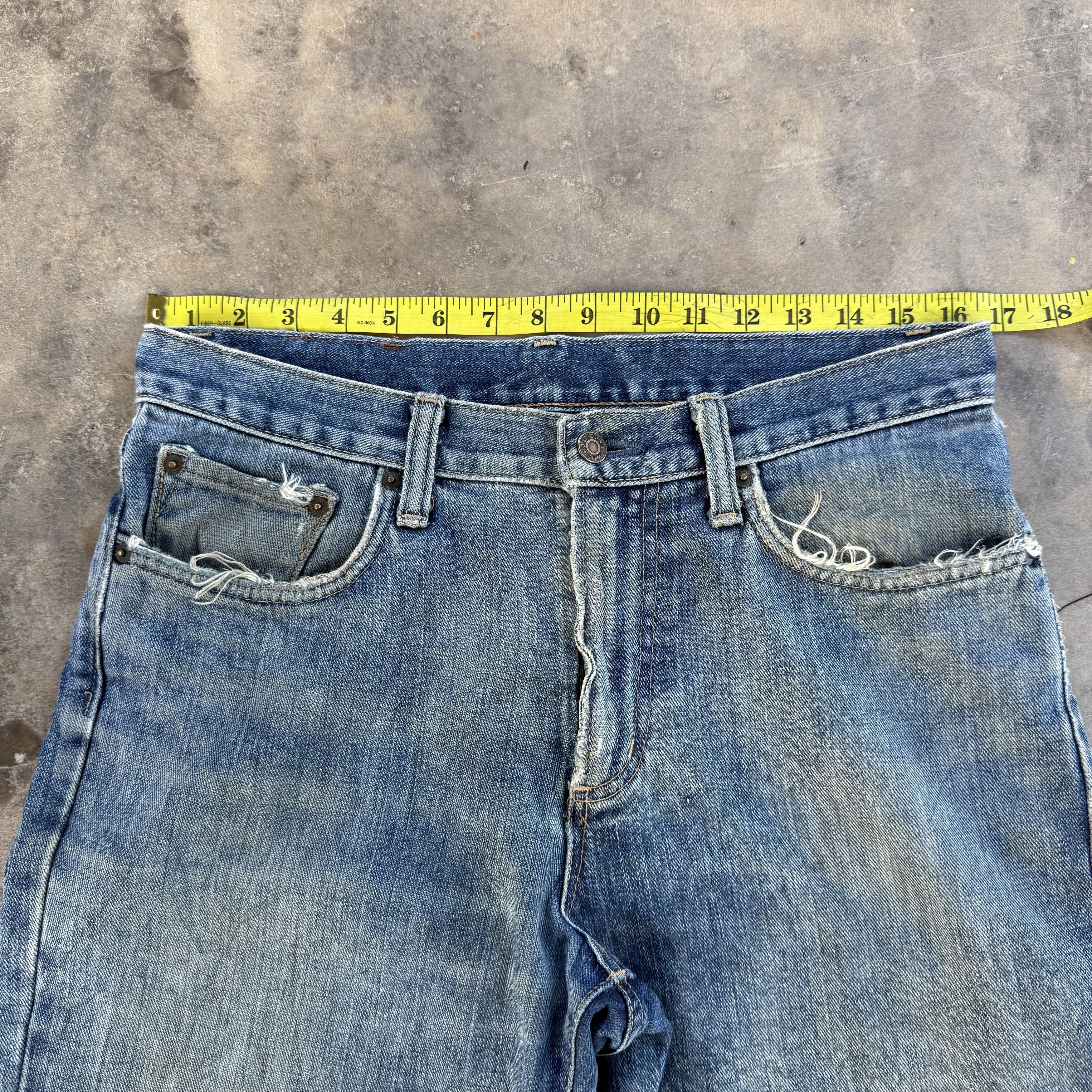Edwin Vintage edwin faded rippep Jean denim pants Size US 32 / EU 48 - 5 Thumbnail