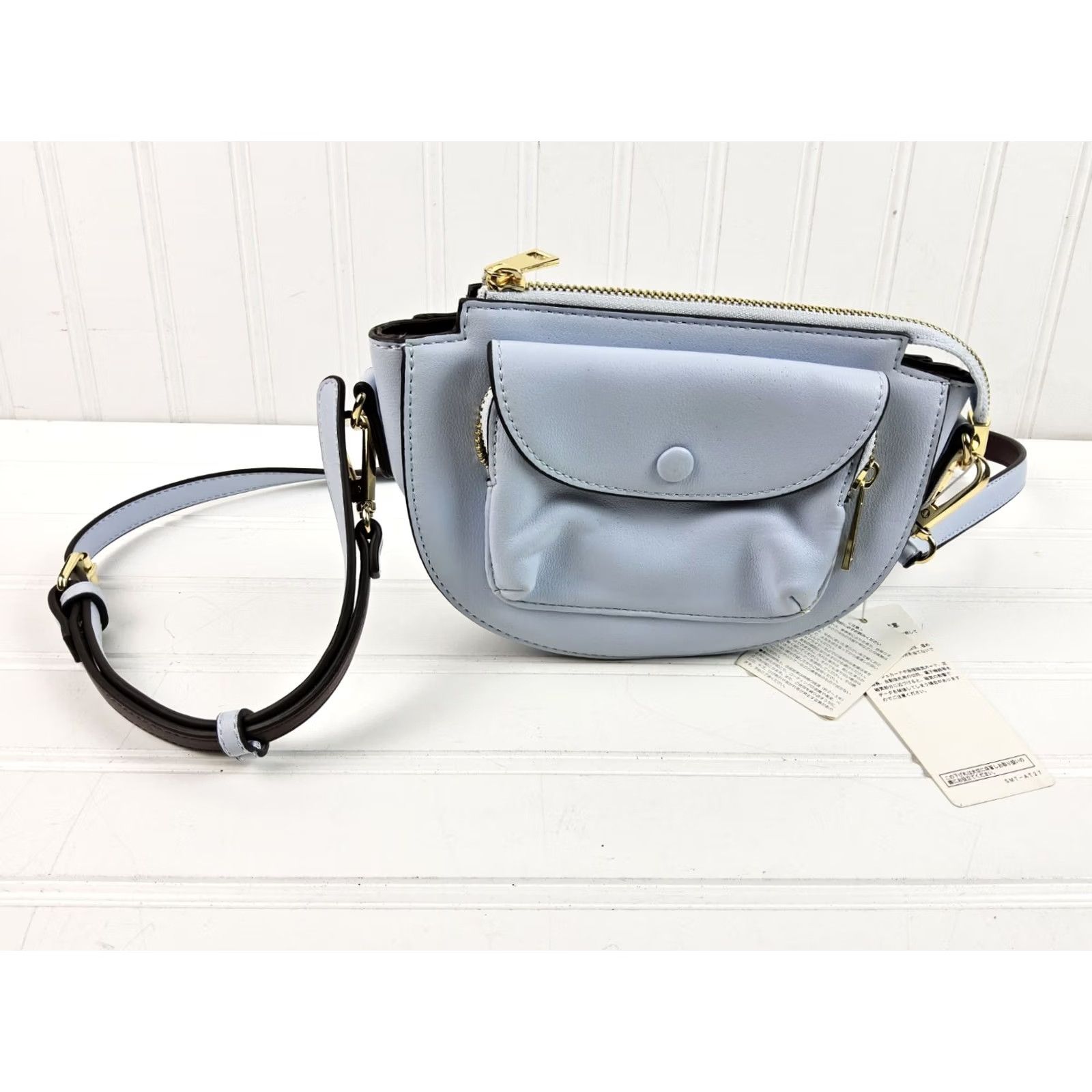 Vintage & Chouette Crossbody Shoulder Bag Purse Small Light Blue Women Faux Leather Size ONE SIZE - 2 Thumbnail