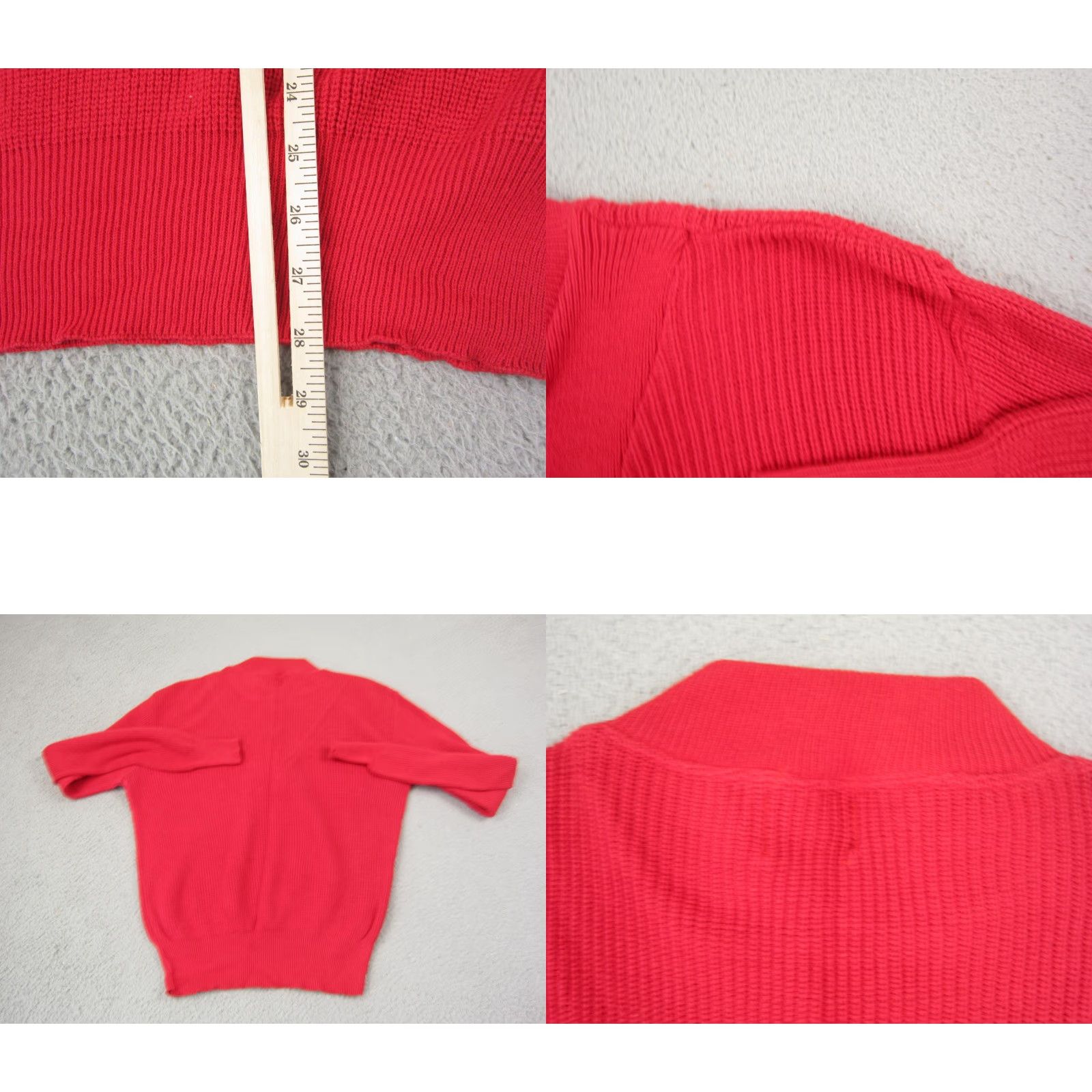 Vintage VINTAGE Vantage Sweater Mens Large Red Knit Cotton Made in USA Farm 90s Classic Pullover Long Sleeve Size US L / EU 52-54 / 3 - 8 Thumbnail