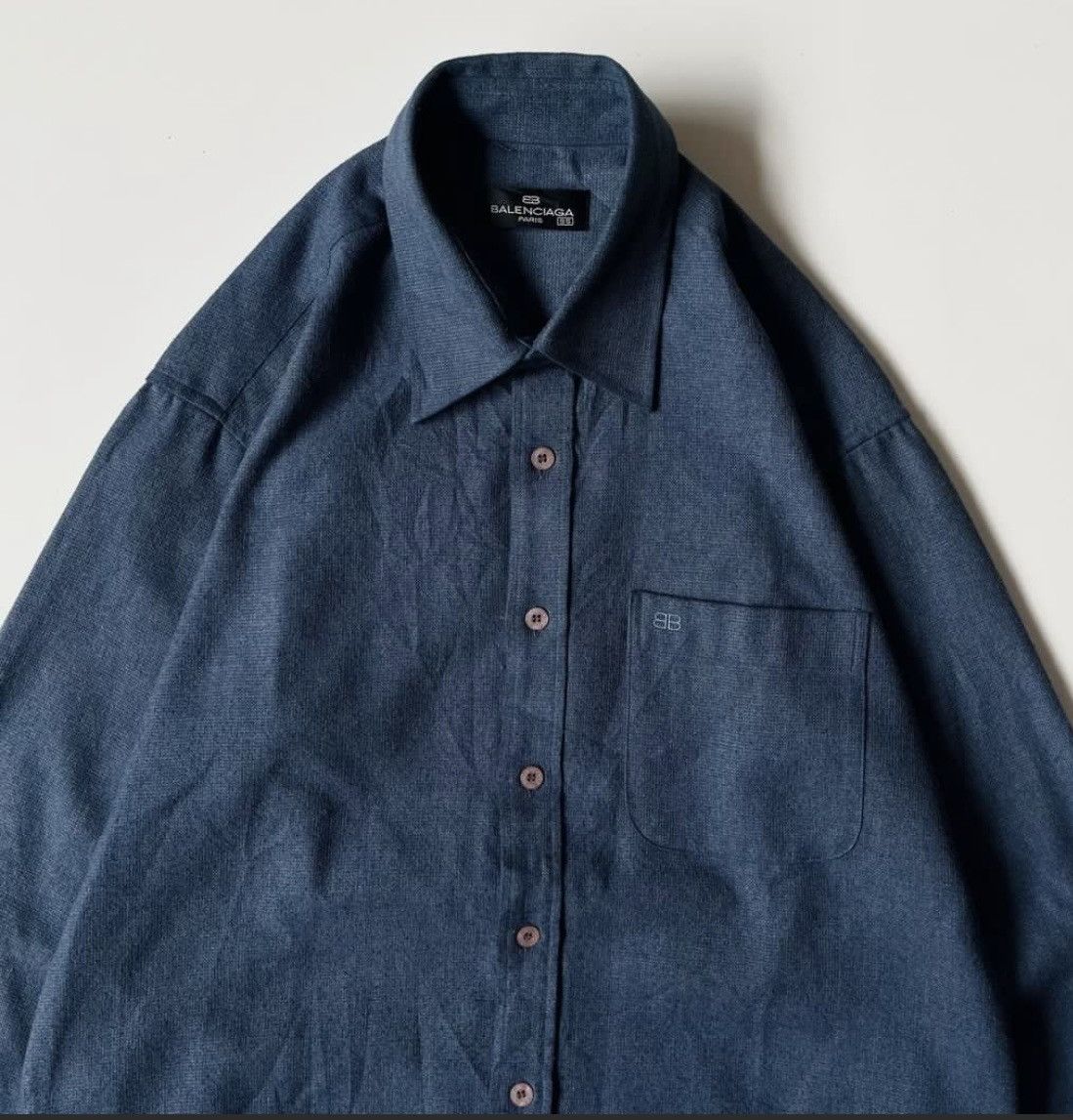 Balenciaga Balenciaga Long Sleeve Shirt Size US M / EU 48-50 / 2 - 2 Thumbnail