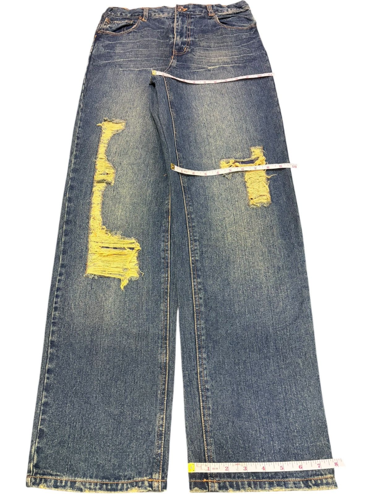 Edwin Vintage Japanese Brand Rusty Wash Distressed Jeans Size 30" / US 8 / IT 44 - 8 Thumbnail