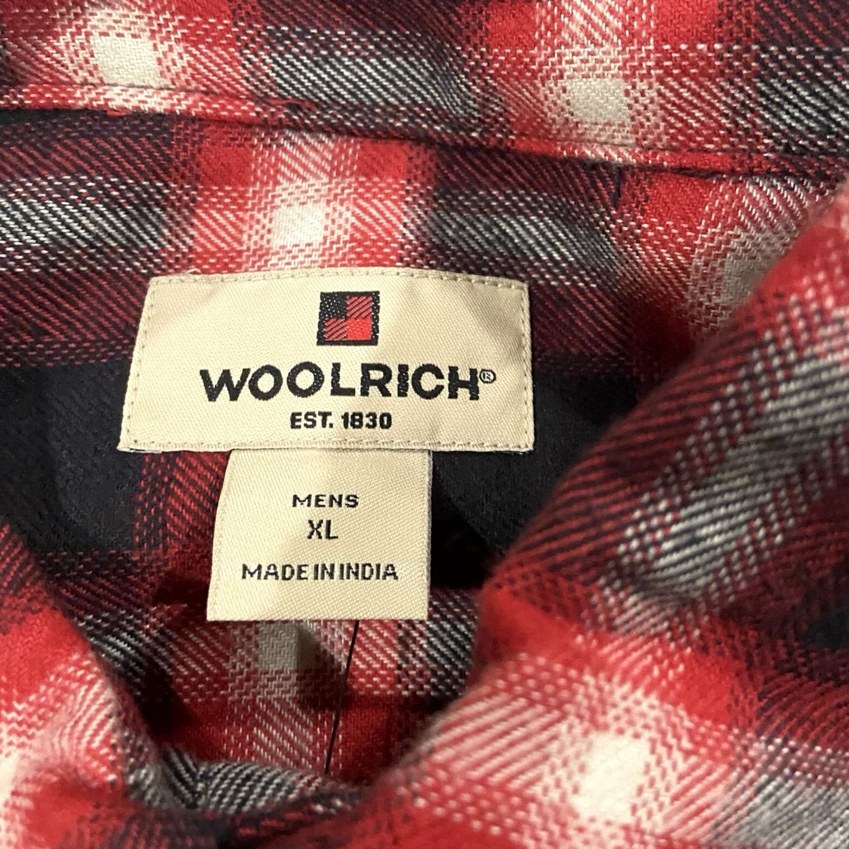 Vintage Woolrich Shirt Mens XL Red Plaid Long Sleeve Cotton Flannel Button-Up NWT Size US XL / EU 56 / 4 - 4 Thumbnail