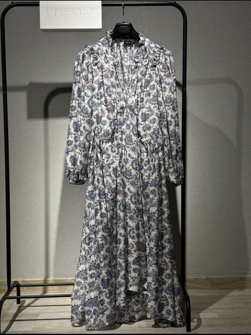 Isabel Marant ISABEL MARANT Norja Paisley Print Midi Dress Size XS / US 0-2 / IT 36-38 - 3 Thumbnail