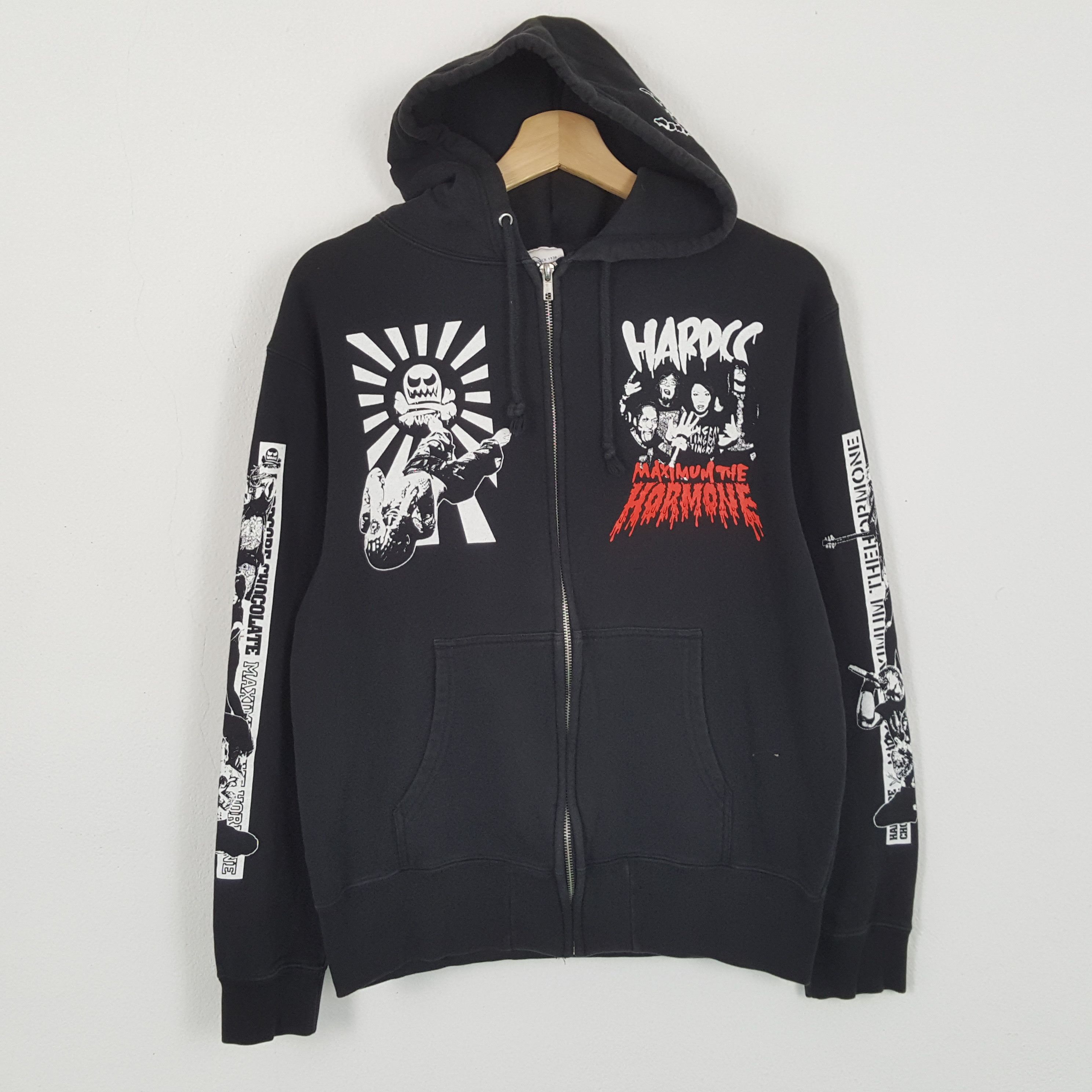 Band Tees × Vintage Vintage MAXIMUM THE HORMONE Japanese Metal Band Hoodies Size US S / EU 44-46 / 1 - 3 Thumbnail