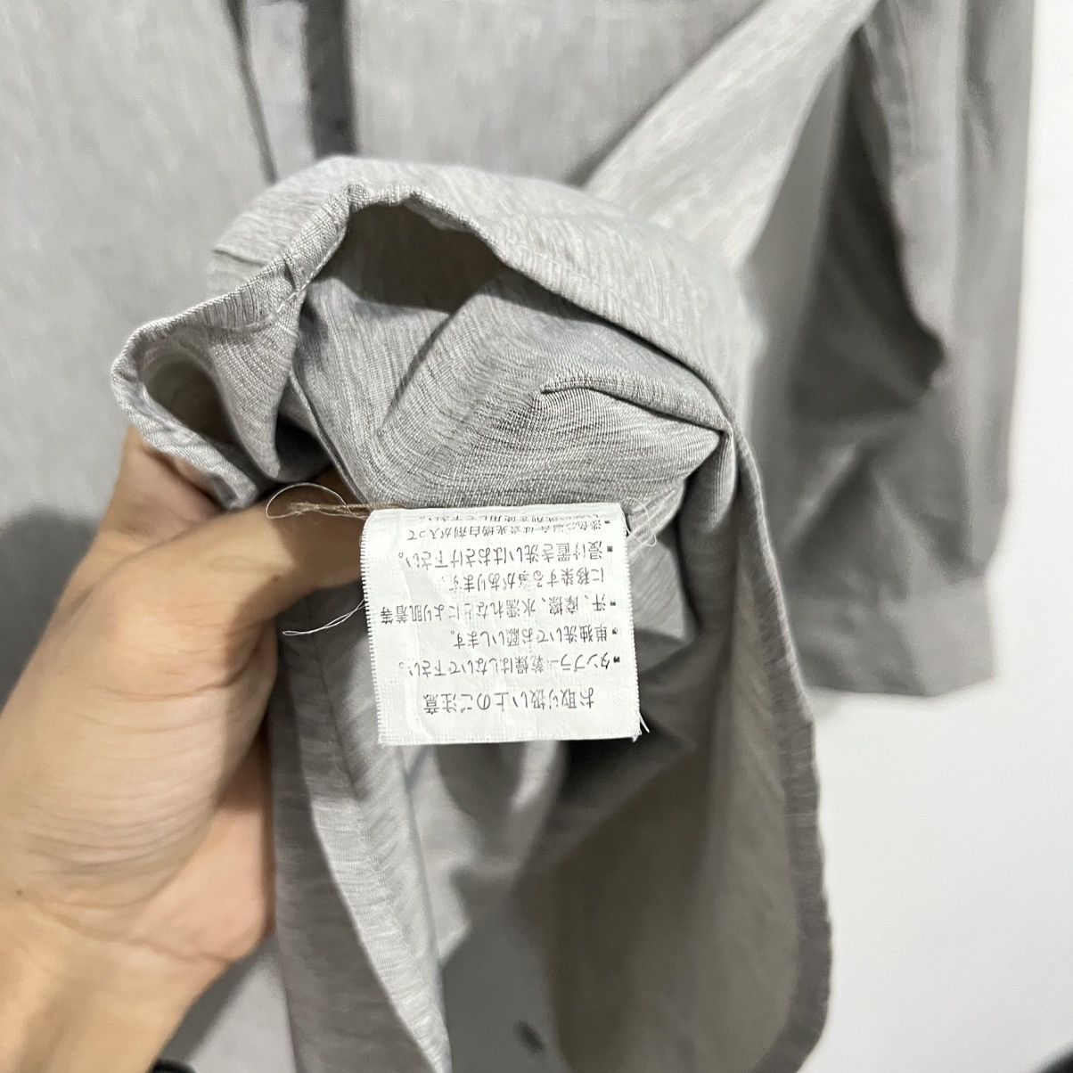 Japanese Brand × Kansai Yamamoto Kansai Yamamoto Vintage Long-Sleeve Shirt - Gray Textured Size US M / EU 48-50 / 2 - 8 Thumbnail