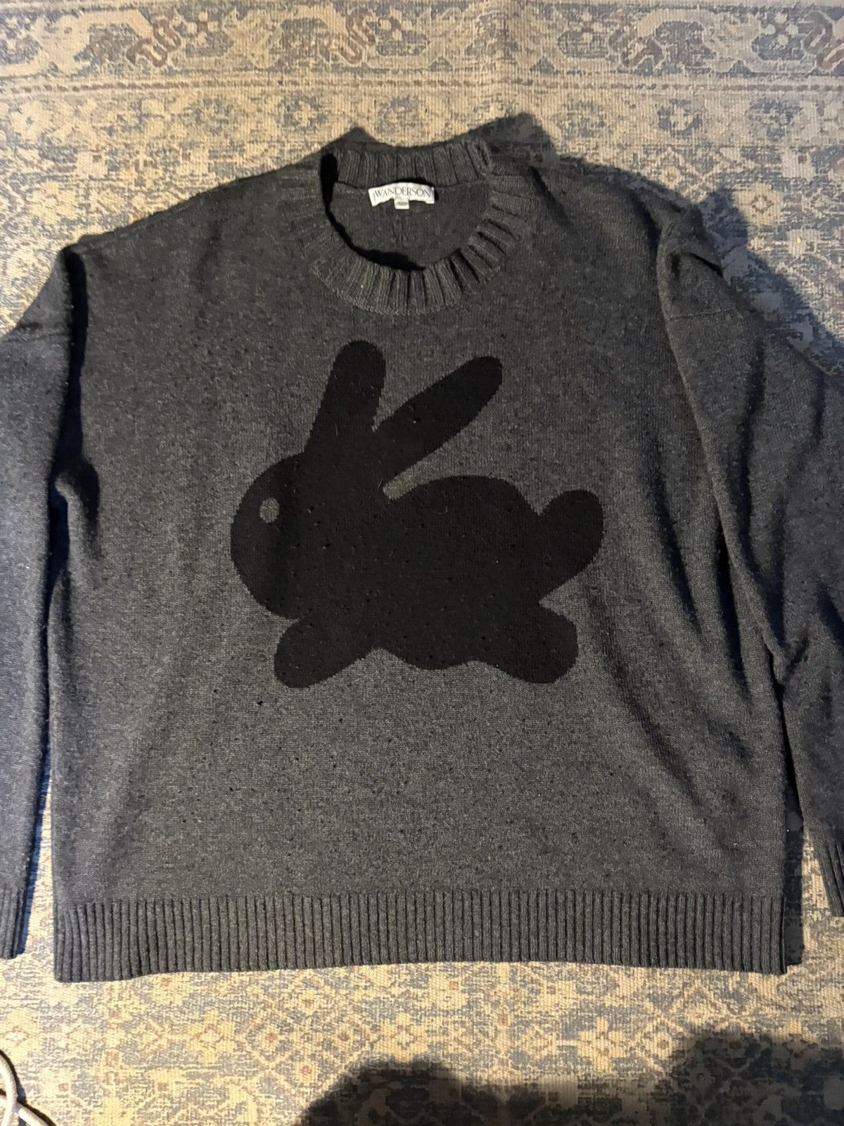 JW Anderson JW Anderson bunny-print wool-blend jumper Size US L / EU 52-54 / 3 - 1 Thumbnail