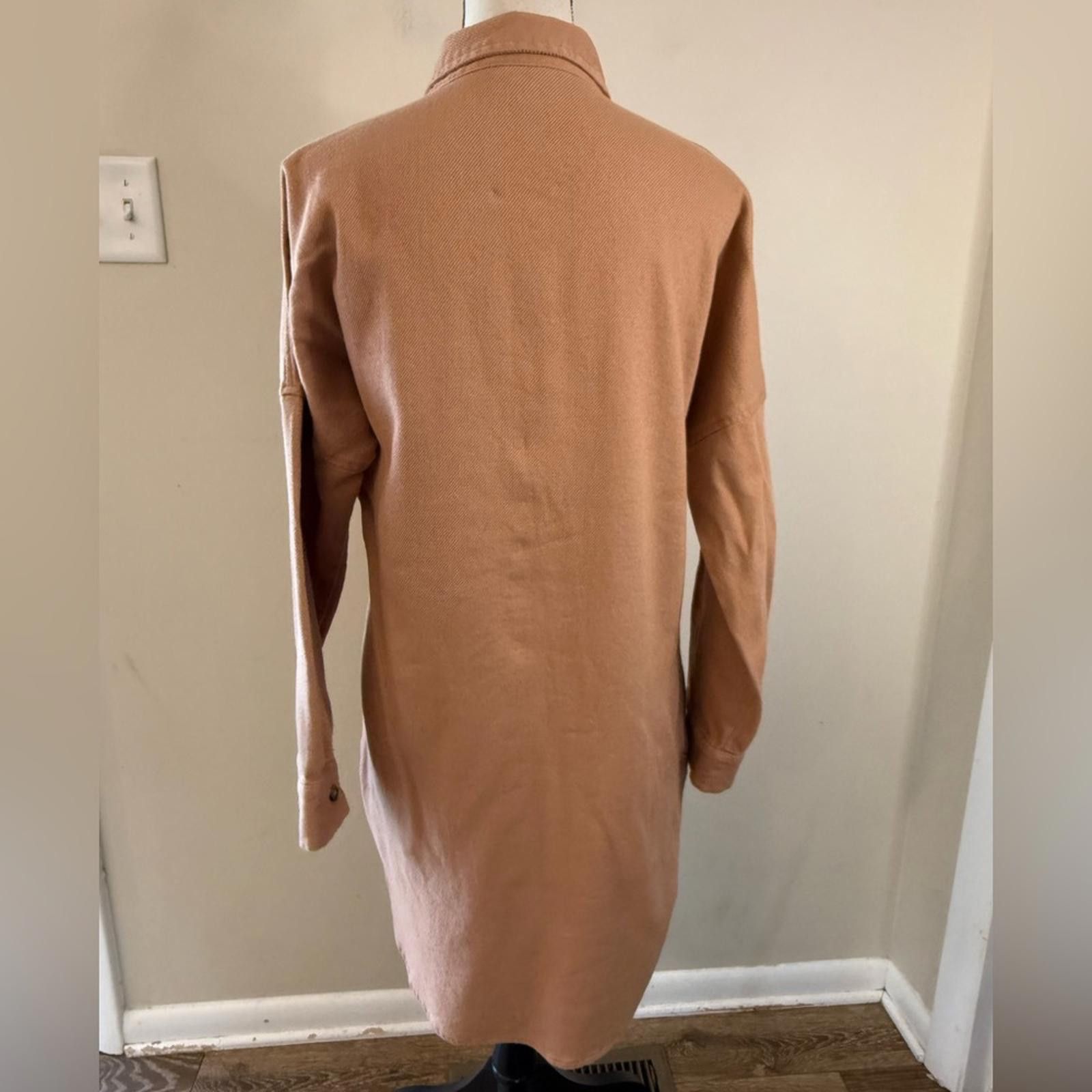 Other Spreadfashion The Drop brown cotton midi shirt dress SZ SM Size S / US 4 / IT 40 - 3 Thumbnail