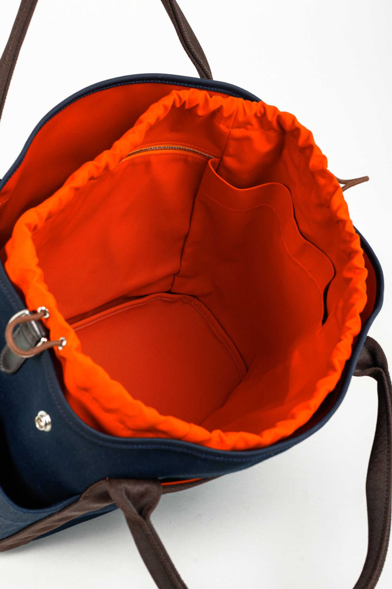 Hermes Hermes Grooming Bleu Navy & Feu Canvas Bag Size ONE SIZE - 13 Thumbnail