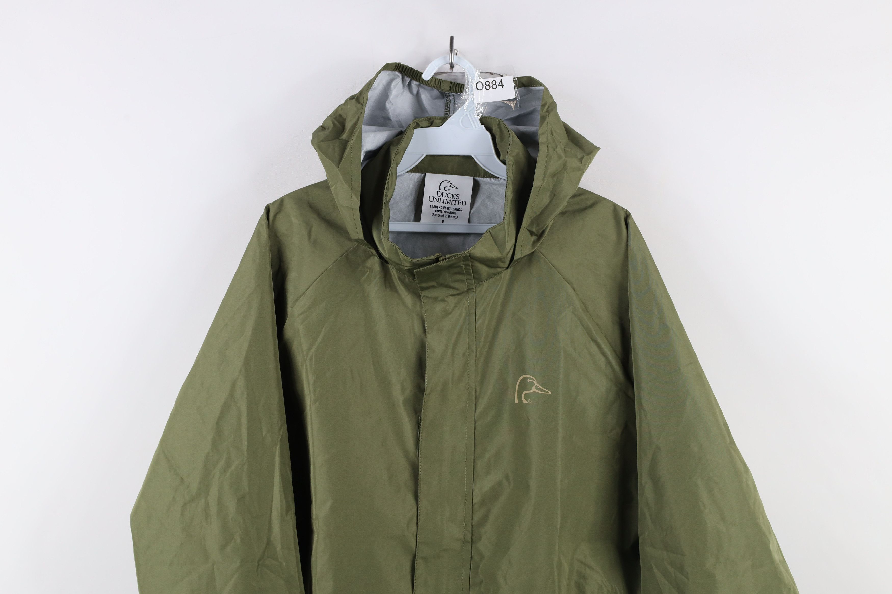 Vintage Vintage Ducks Unlimited Waterproof Hooded Rain Jacket Green Size US L / EU 52-54 / 3 - 2 Thumbnail