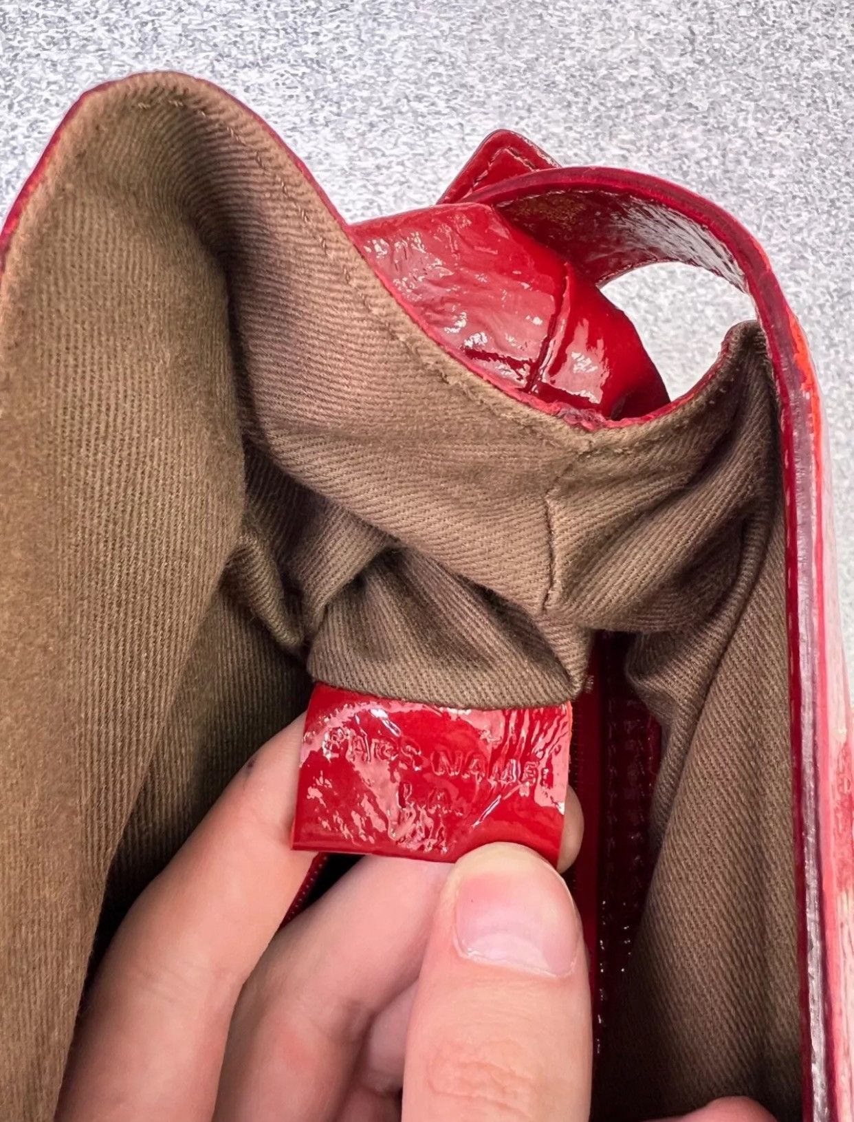 Designer × Dolce & Gabbana × Vintage Vintage D&G Red Patent Leather Front Pocket women’s bag Size ONE SIZE - 6 Thumbnail