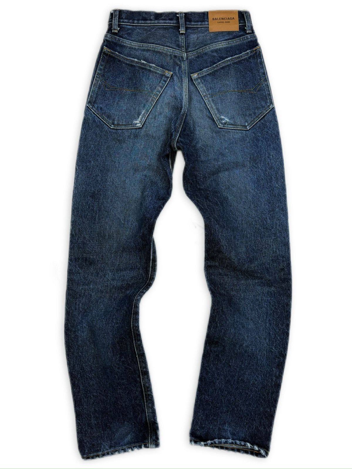 Balenciaga Balenciaga Selvedge Straight Cut Blue Heavy Weight Denim Size US 28 / EU 44 - 3 Thumbnail