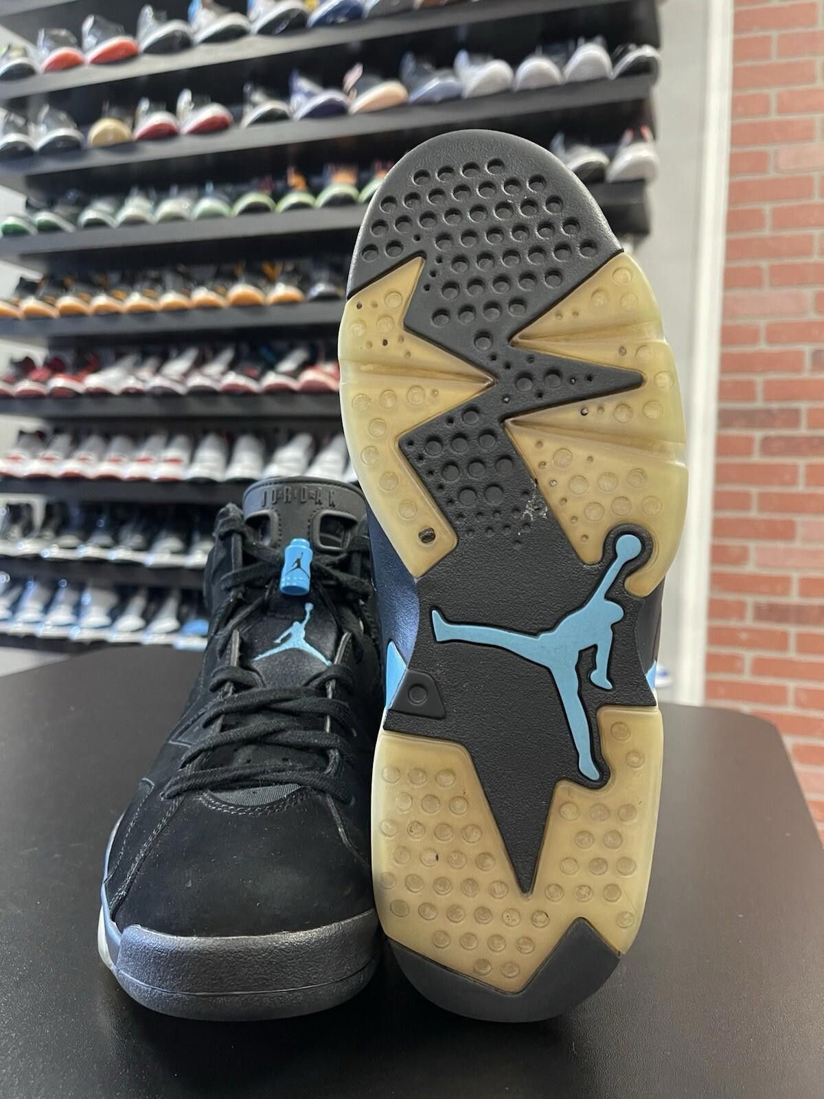 Jordan Brand Size 8.5 - Nike Air Jordan 6 Retro UNC Black Blue 384664-006 Size US 8.5 / EU 41-42 - 8 Thumbnail