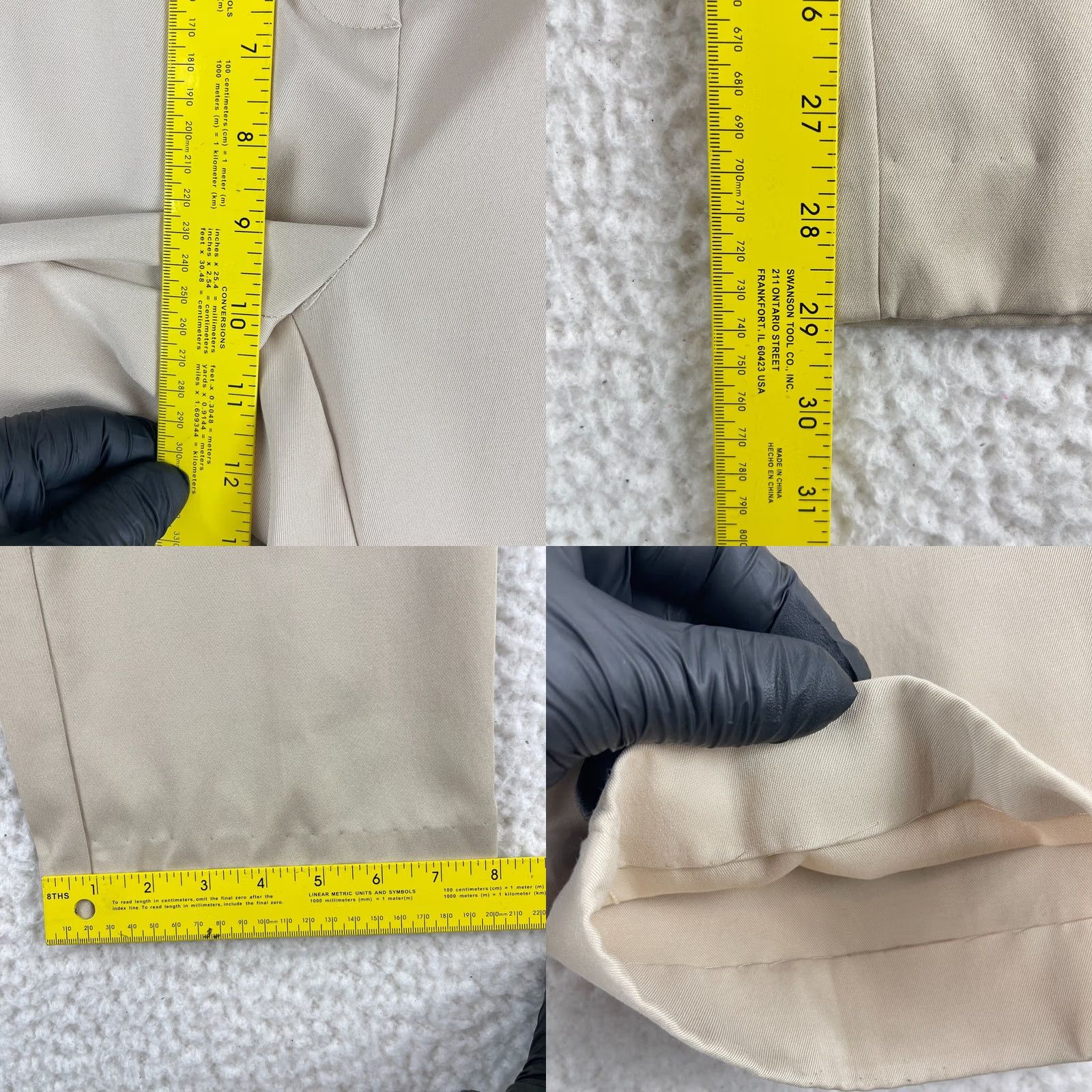 Talbots Talbots Dress Pants Womens 6 Beige Straight Leg Stretch Office Career Casual Size 28" / US 6 / IT 42 - 8 Thumbnail