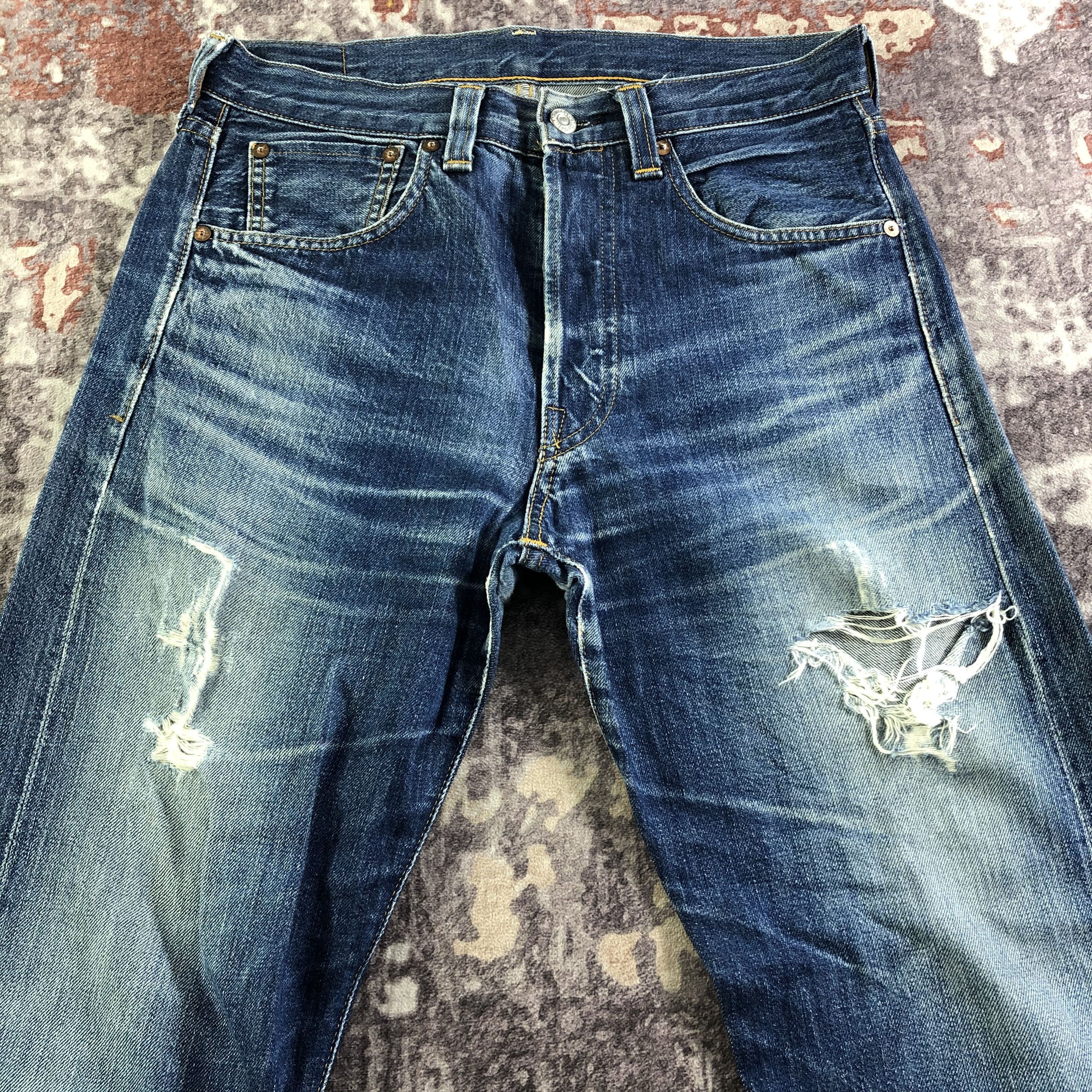 Levi's × Vintage Vintage 90s Levis 501 Selvedge Jeans-JM3560 Size US 31 - 3 Thumbnail