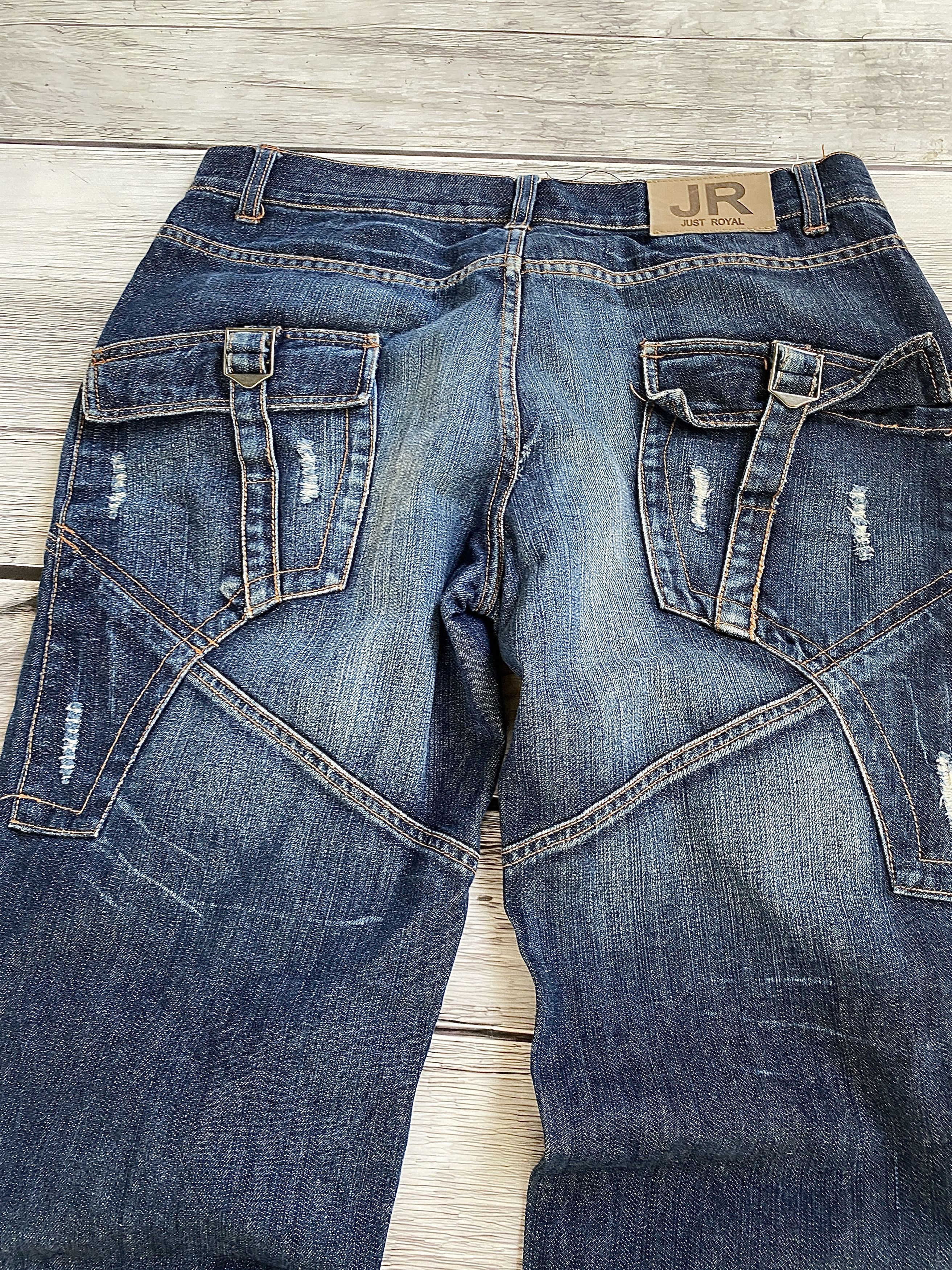 Japanese Brand Vintage Rick Owens Junya Watanabe Style Flared Jeans Size US 32 / EU 48 - 5 Thumbnail