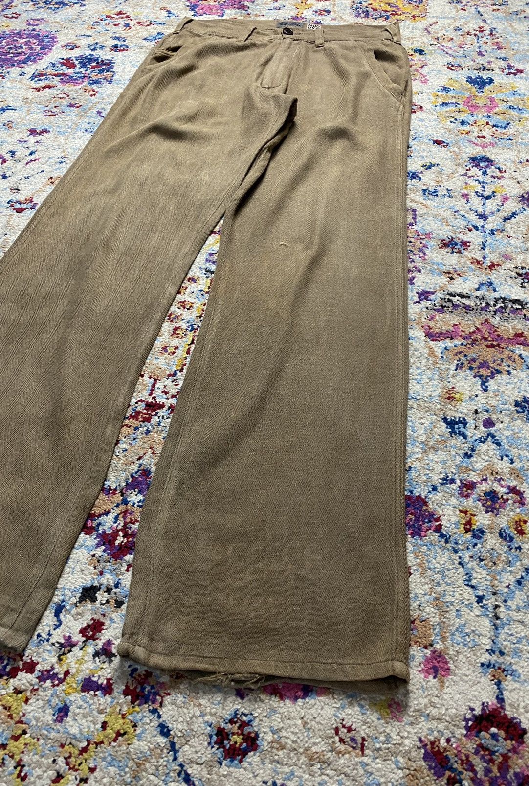 Blue Blue Japan 90s Blue Blue Japan Pure Indigo Mud Wash Trouser Pants Size US 33 - 3 Thumbnail