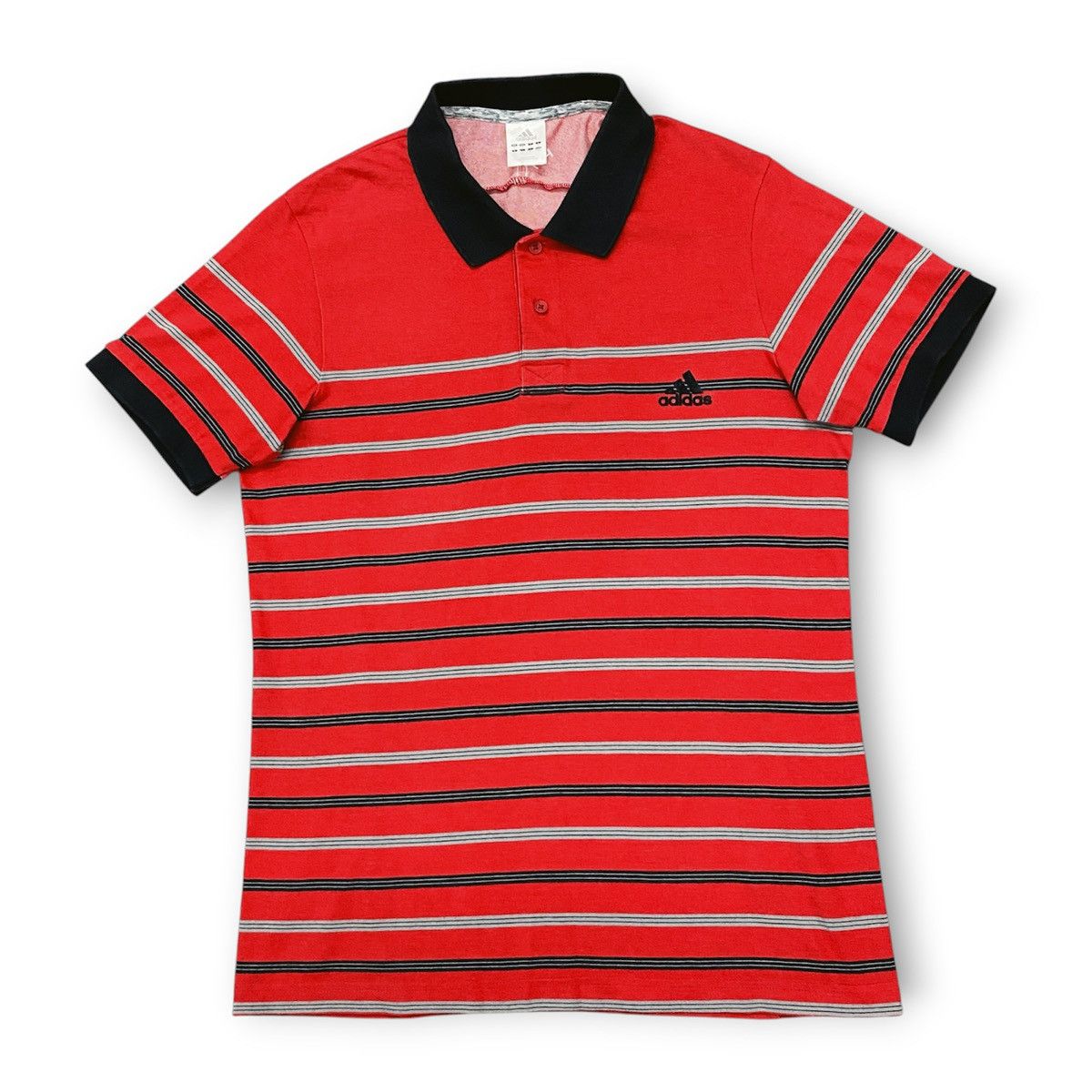Adidas Adidas striped polo Size US M / EU 48-50 / 2 - 1 Thumbnail