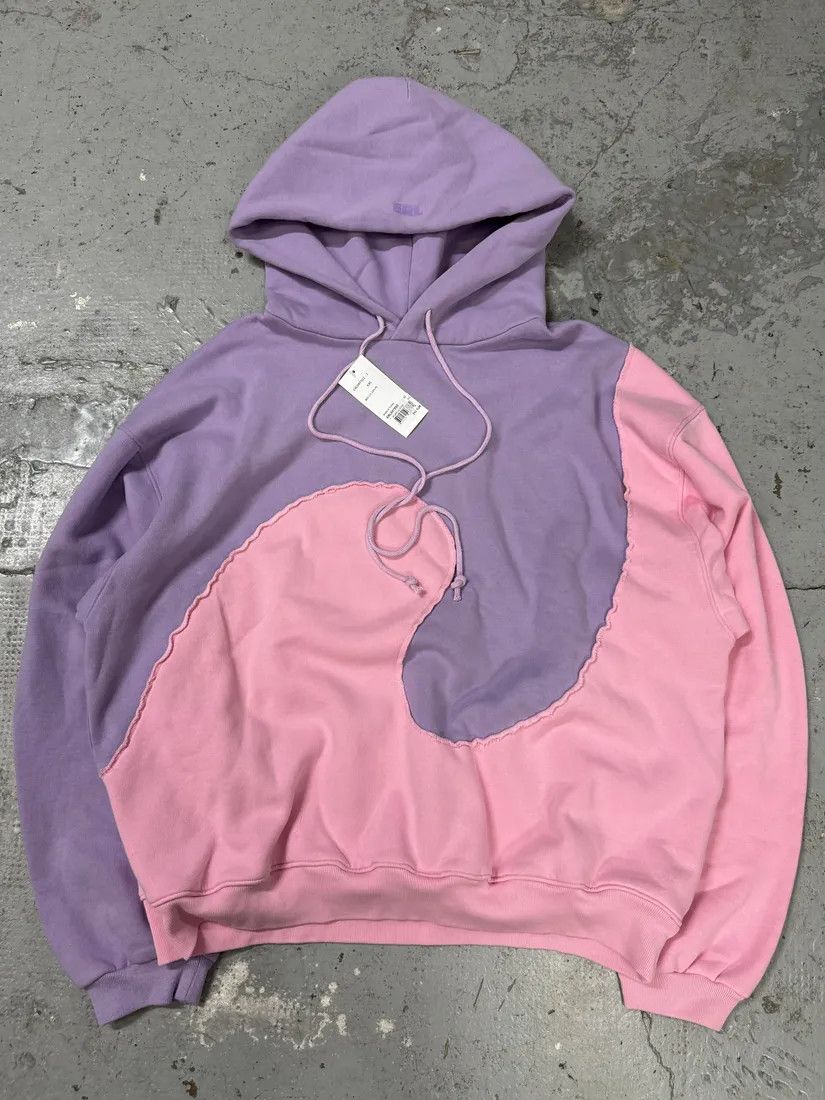 ERL × Vintage ERL Wave Purple Cozy Knit Hoodie Size US XL / EU 56 / 4 - 1 Thumbnail
