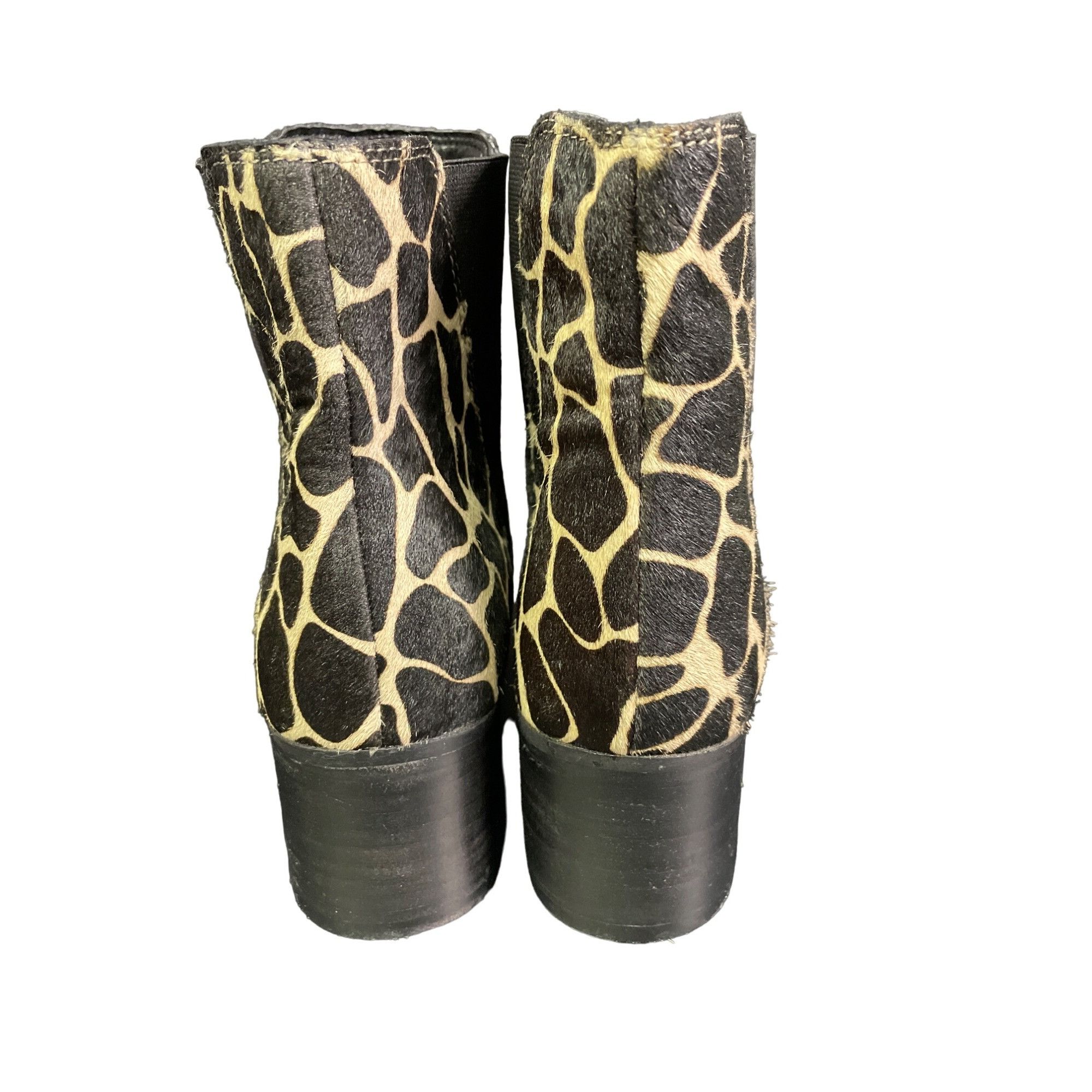 Urban Outfitter Giraffe Print Pony Hair Pola Chelsea Shoes/B
