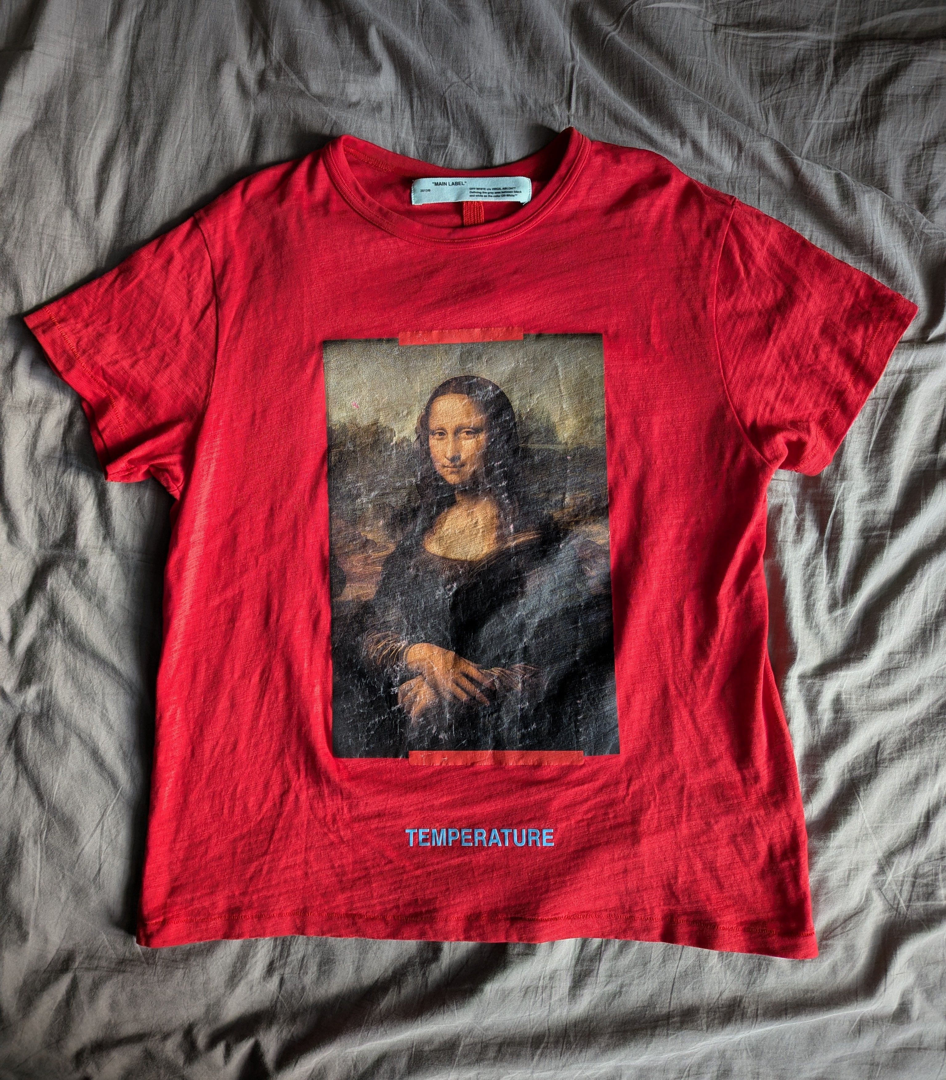 Off-White OFF-WHITE Red Mona Lisa Tee Size US M / EU 48-50 / 2 - 1 Thumbnail