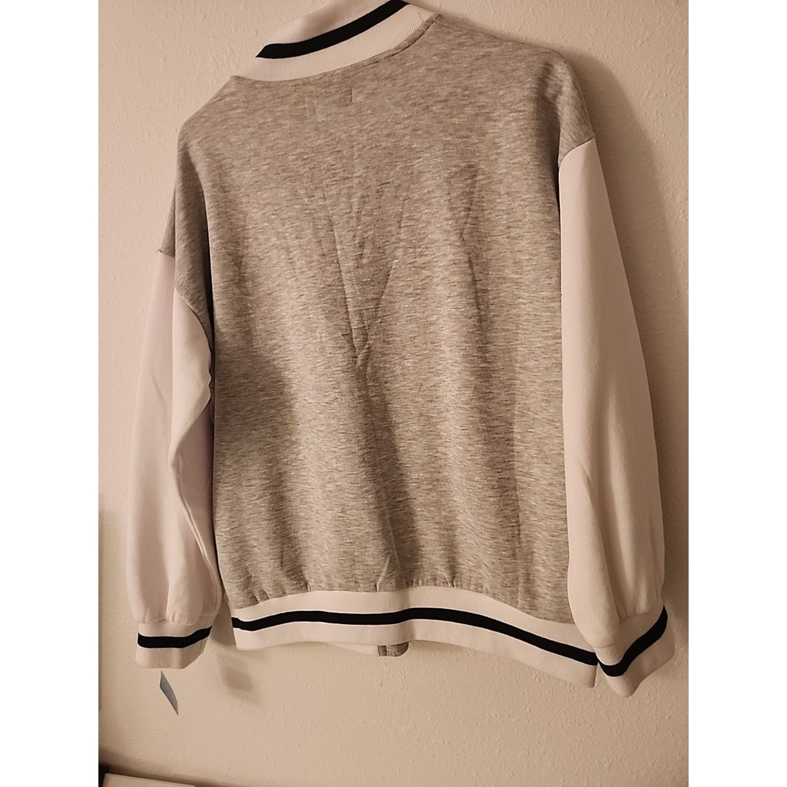 Other Refuge Athletic West Coast Script Gray Varsity Jacket Size M Size M / US 6-8 / IT 42-44 - 7 Thumbnail