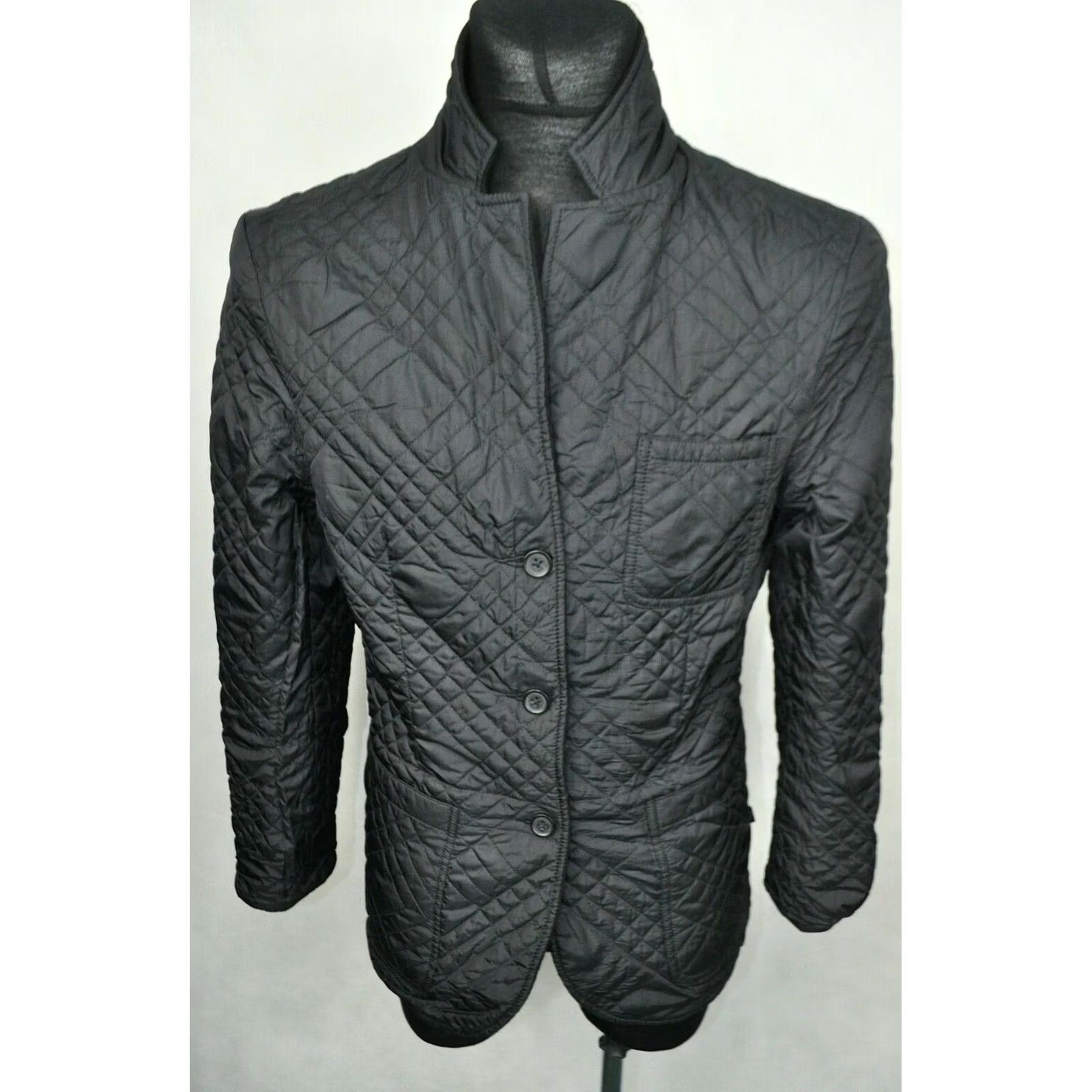 Levi's Levi's Reversible Quilted Wool Jacket M Mens Black Wool 54cm Chest 75cm Length 63cm Sleeve 23.62in Size US M / EU 48-50 / 2 - 2 Thumbnail