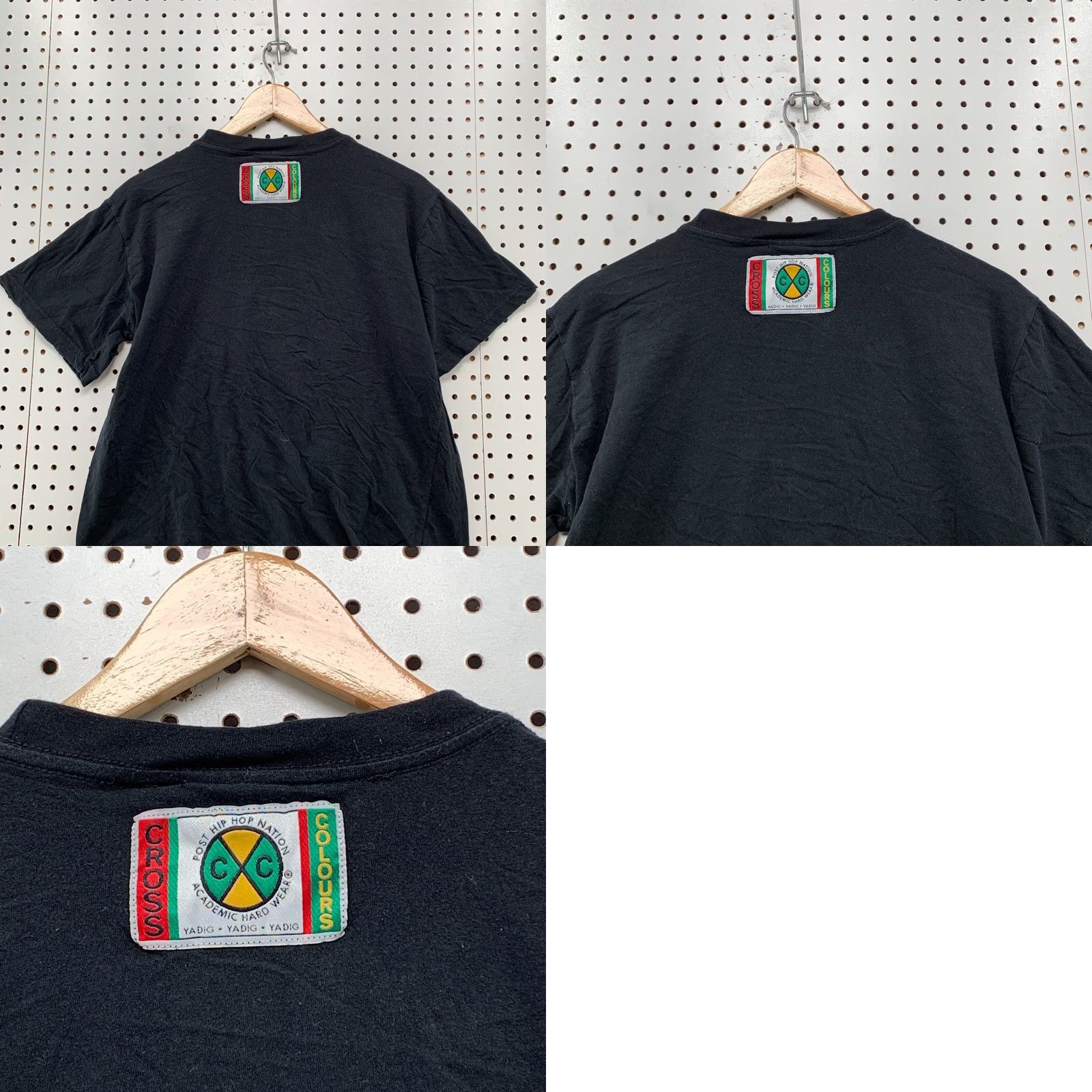 Vintage VINTAGE Cross Colours Shirt Black Mens Medium Rap Snoop Dogg 20x24.5 Fits Size US M / EU 48-50 / 2 - 9 Thumbnail