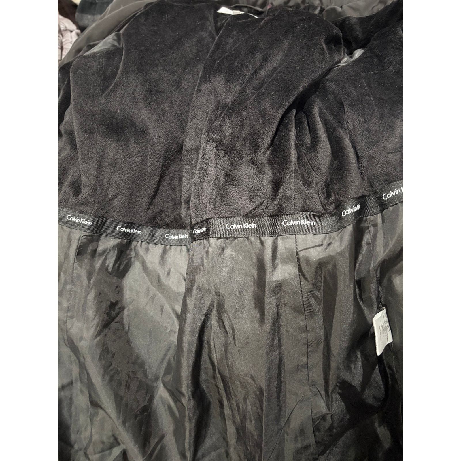 Calvin Klein CALVIN KLEIN Black Hooded Faux Fur Puffer Winter Coat Jacket Size S / US 4 / IT 40 - 8 Thumbnail
