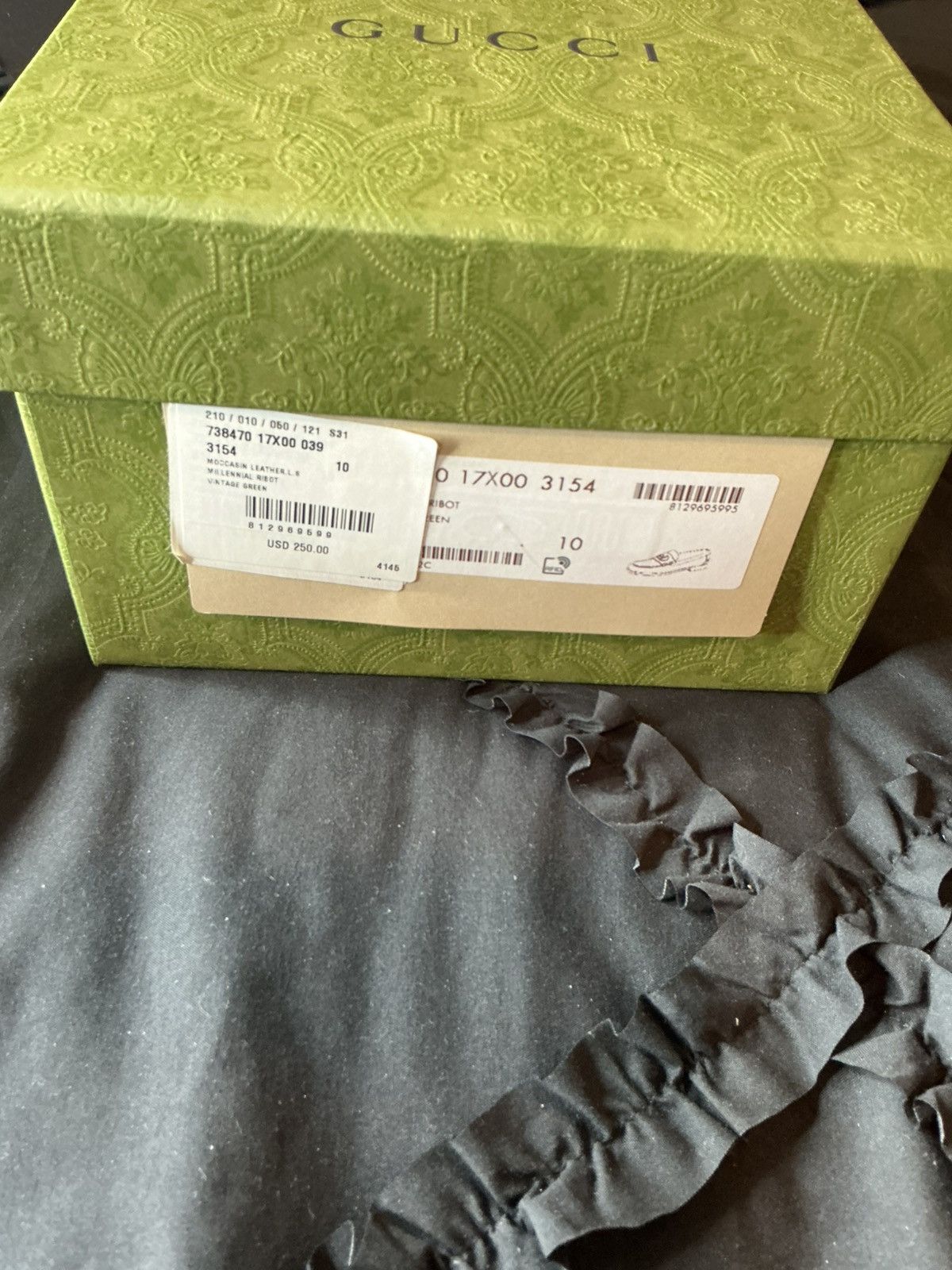 Gucci Gucci Millennial Ribot Loafers - Green Leather Size US 10 / EU 43 - 2 Thumbnail