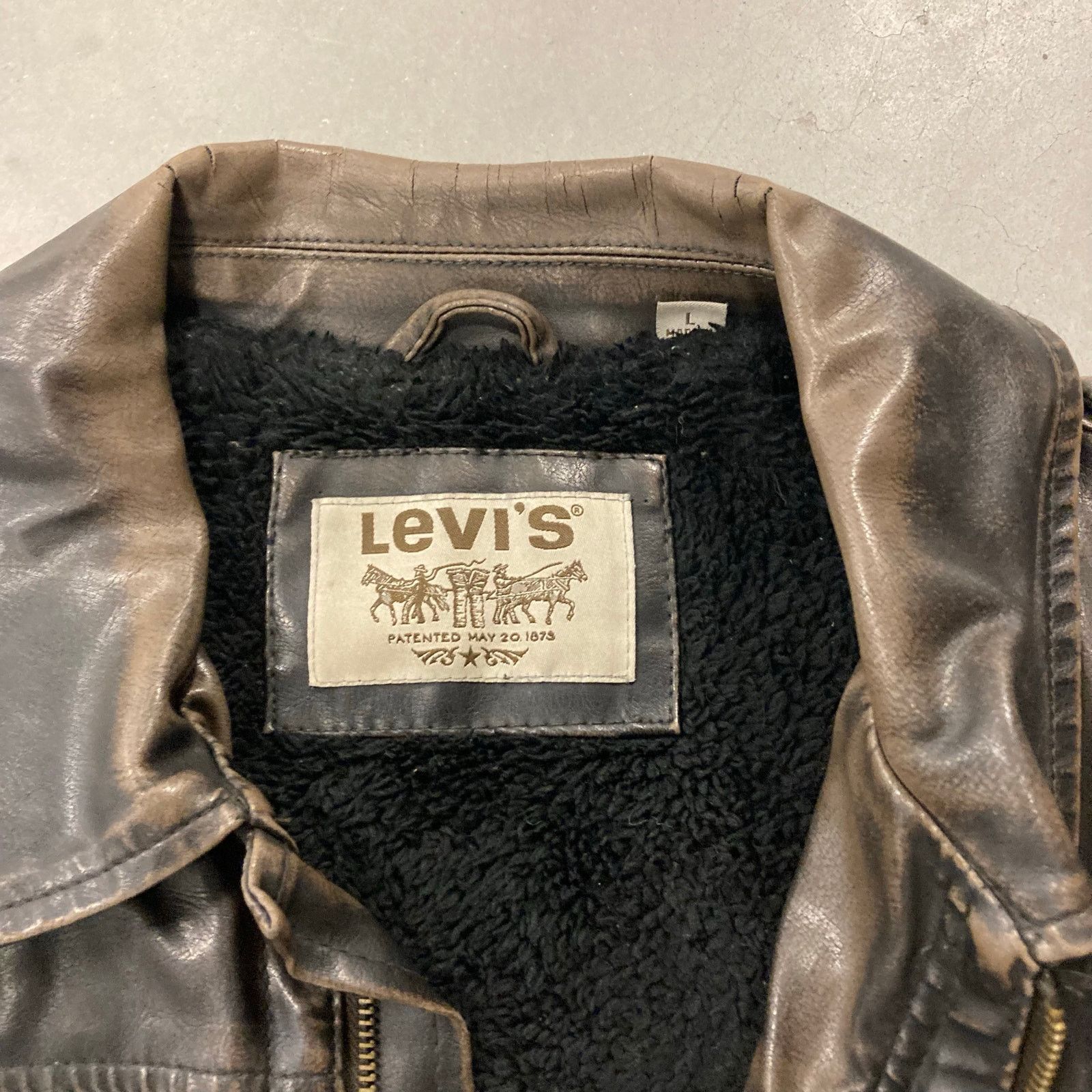 Levi's Vintage fur lined Levi’s leather Jacket Size US L / EU 52-54 / 3 - 3 Thumbnail