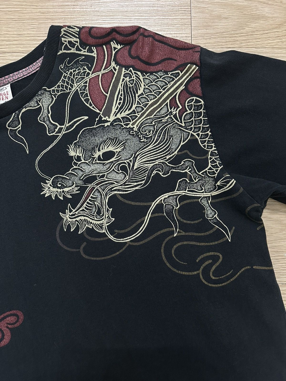 Rare Beautiful Strange Heaven Dragon Sukajan Design L/S Tee