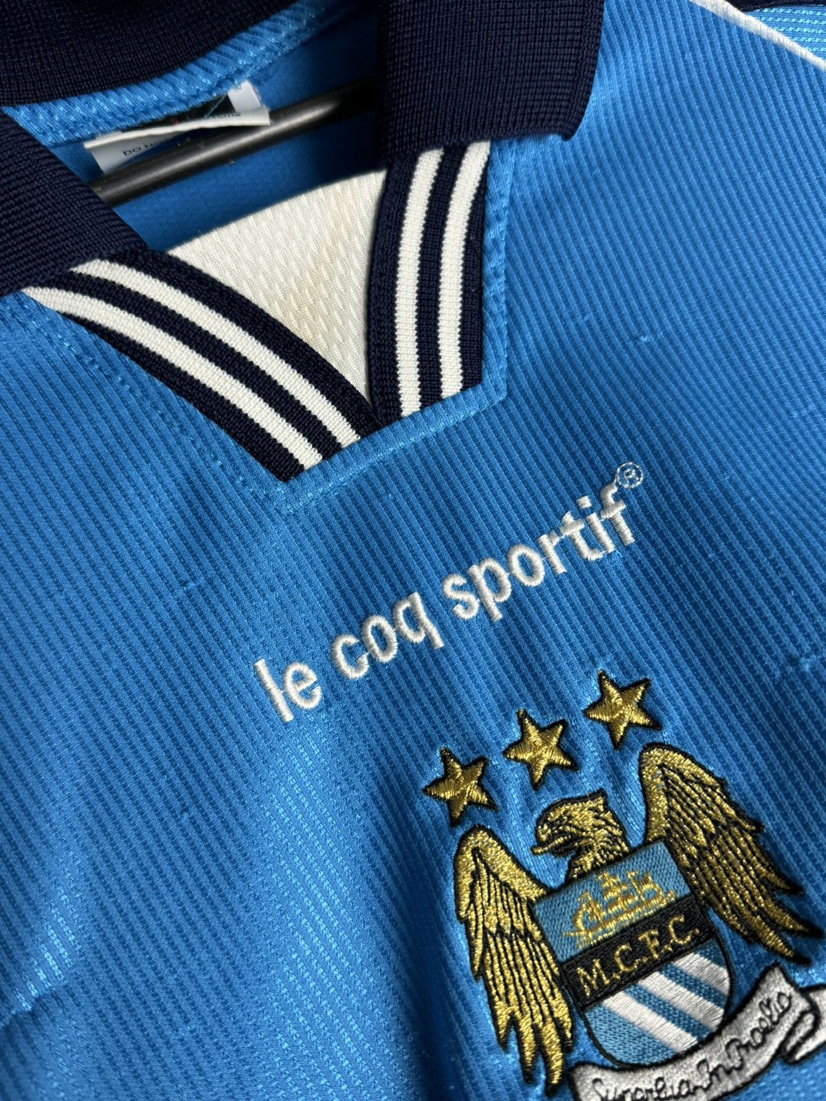 Le Coq Sportif Manchester City 99/01 Home Football Jersey Size US M / EU 48-50 / 2 - 15 Thumbnail
