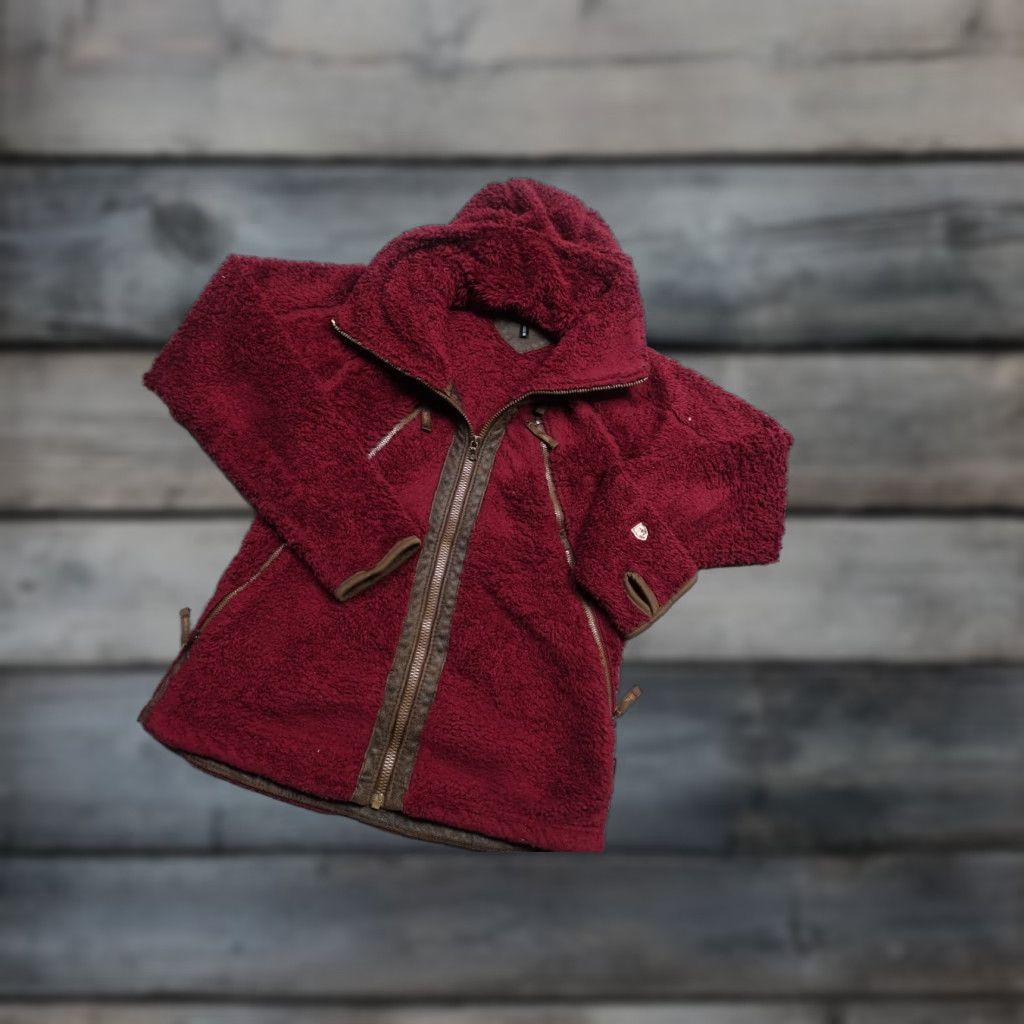 Vintage Kuhl Fleece Jacket Womens Small Red Full Zip Outdoor Winter Warm Jacket Womens Small Red Full Zip Size S / US 4 / IT 40 - 1 Thumbnail