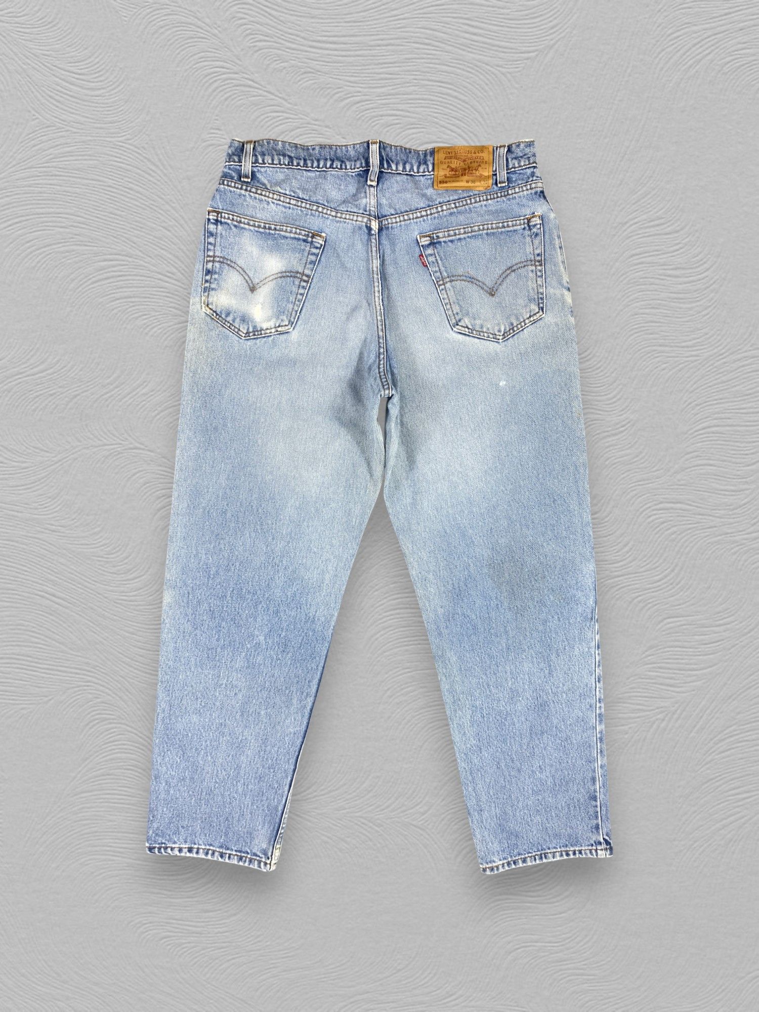 Levi's Light Blue Wash Vintage Levi's 550 34x29.5 Denim -JN1697 Size US 34 / EU 50 - 2 Thumbnail
