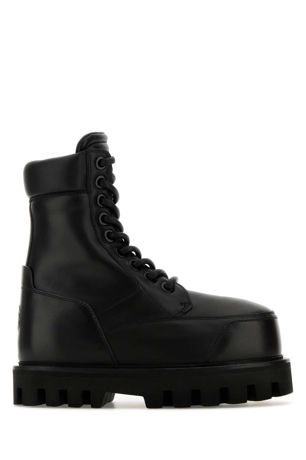 Alexander McQueen Black Leather Ankle Boots Size US 8 / IT 38 - 1 Thumbnail