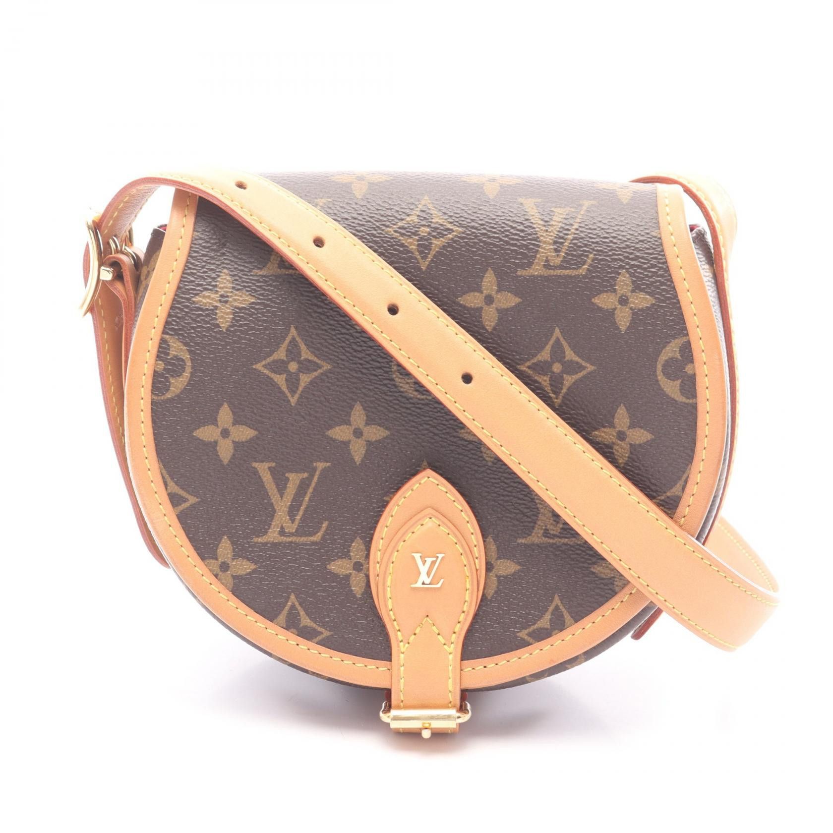 Louis Vuitton Louis Vuitton Louis Vuitton Tambourin Monogram PVC Coated Canvas Leather Shoulder Bag Textile Shoulder Bag M44860 DUTY FREE for USA Size ONE SIZE - 1 Thumbnail