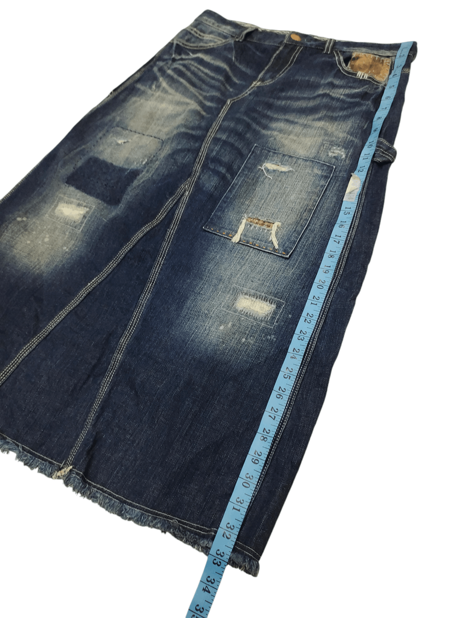 Japanese Brand If six was nine style Maxi Denim Skirt Size 33" - 16 Thumbnail