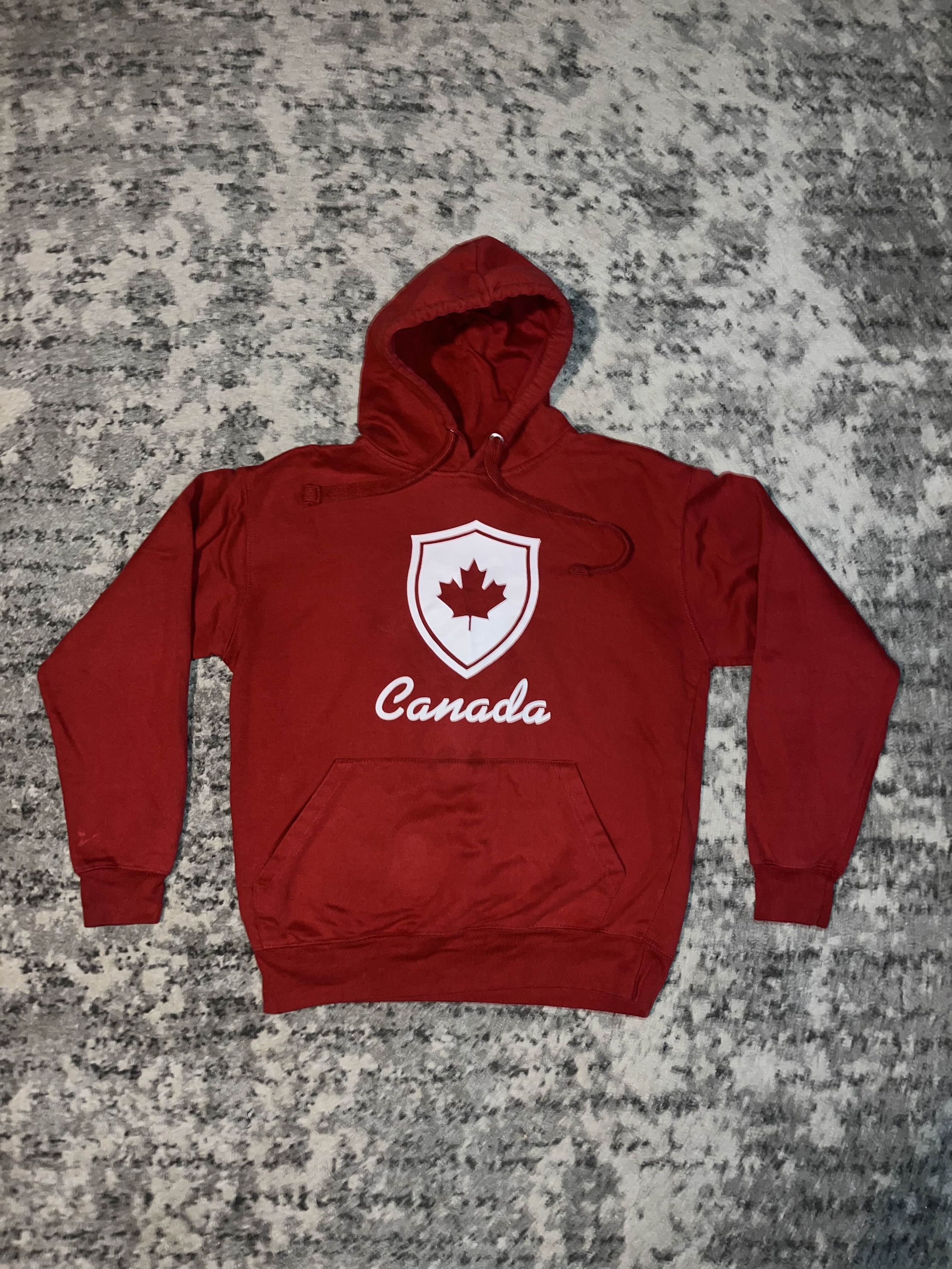 Vintage Y2K Canada Maple Leaf Red Hoodie Size US L / EU 52-54 / 3 - 1 Thumbnail