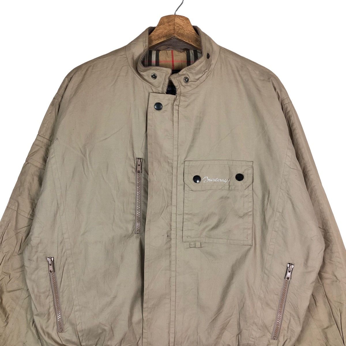 Burberry Burberrys Snap Button Hidden Zipper Jacket Size US L / EU 52-54 / 3 - 2 Thumbnail