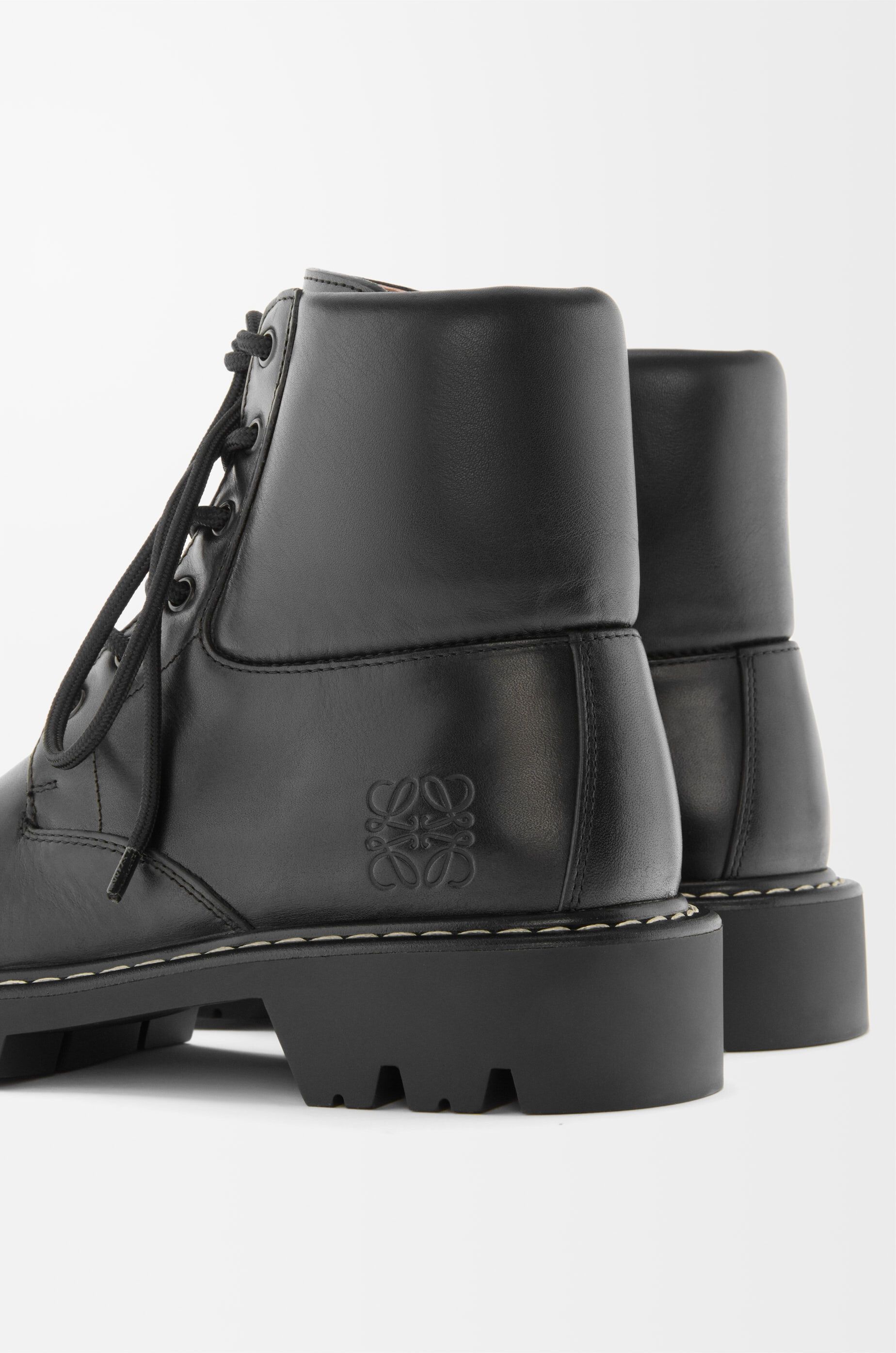 Loewe os11x0725 Sierra Leather Ankle Boots in Black Size US 9 / EU 42 - 4 Thumbnail