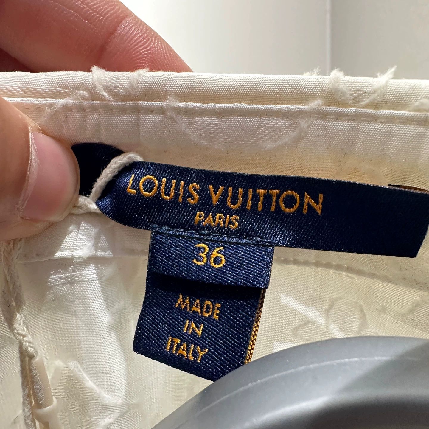 Louis Vuitton LV All Over Monogram L/S Shirt 36 Cotton Size XS / US 0-2 / IT 36-38 - 3 Thumbnail