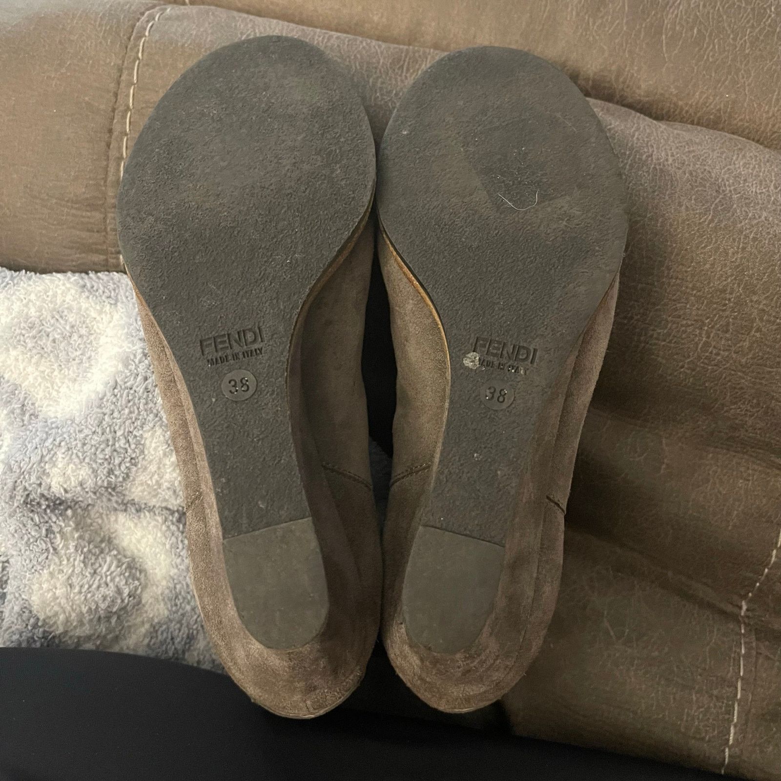 Fendi FENDI Women’s Tan Suede Leather Wedge Chelsea Boots 38 Italy Size US 7.5 / IT 37.5 - 11 Thumbnail