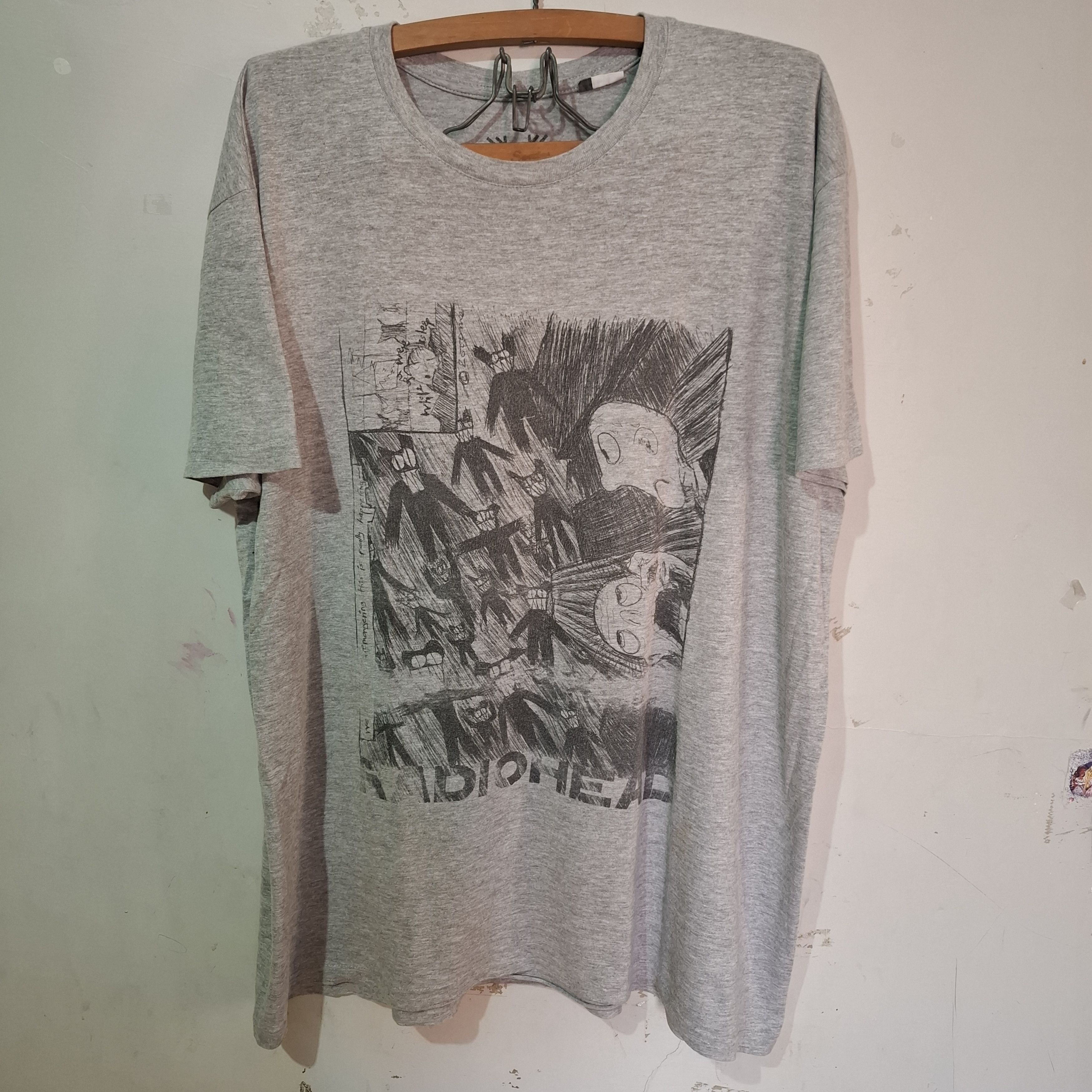 Band Tees Radiohead Scribbel Size US XXL / EU 58 / 5 - 1 Thumbnail