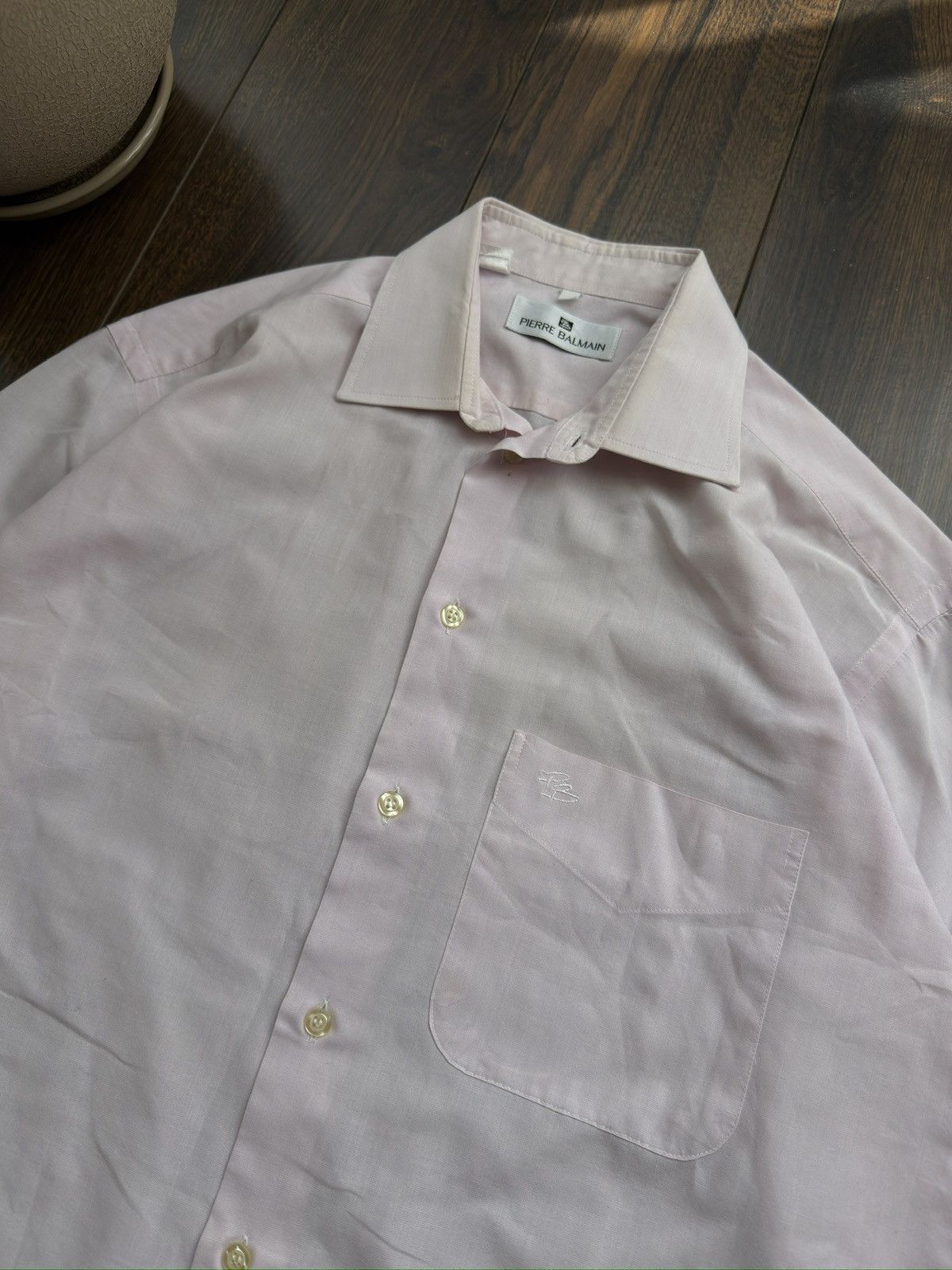 Pierre Balmain Vintage Pierre Balmain Button Shirt Size US L / EU 52-54 / 3 - 3 Thumbnail