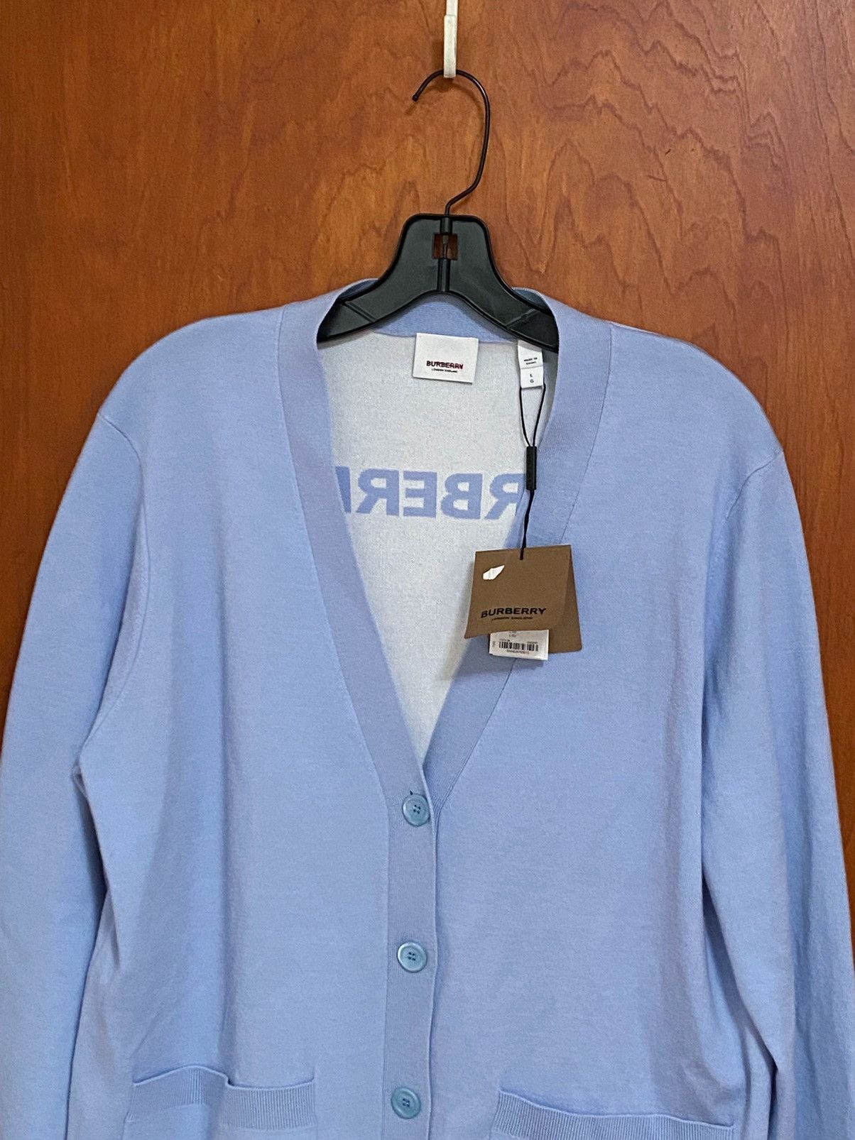 Burberry Burberry Square Wool Blend Jacquard Cardigan size L Size L / US 10 / IT 46 - 5 Thumbnail