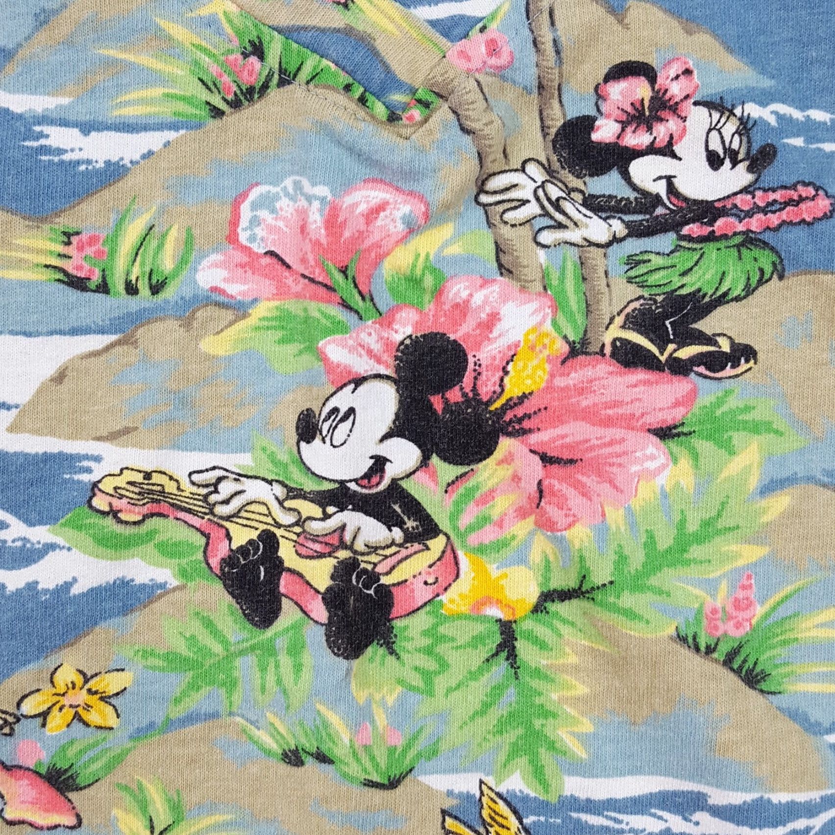 Vintage VINTAGE Hawaiian Mickey Mouse Small Disney Cartoon Short Sleeve T Shirt Top Beach Summer Aloha Tropical Womens XS? Size S / US 4 / IT 40 - 4 Thumbnail