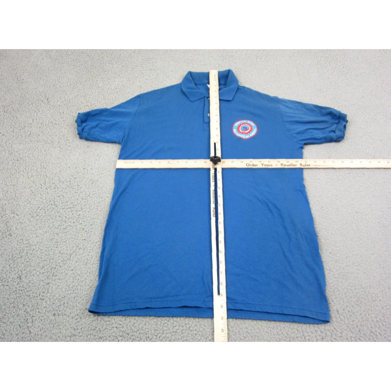 Vintage VINTAGE Boy Scouts Polo Shirt Mens XL Blue Stedman Made in USA Size US XL / EU 56 / 4 - 6 Thumbnail
