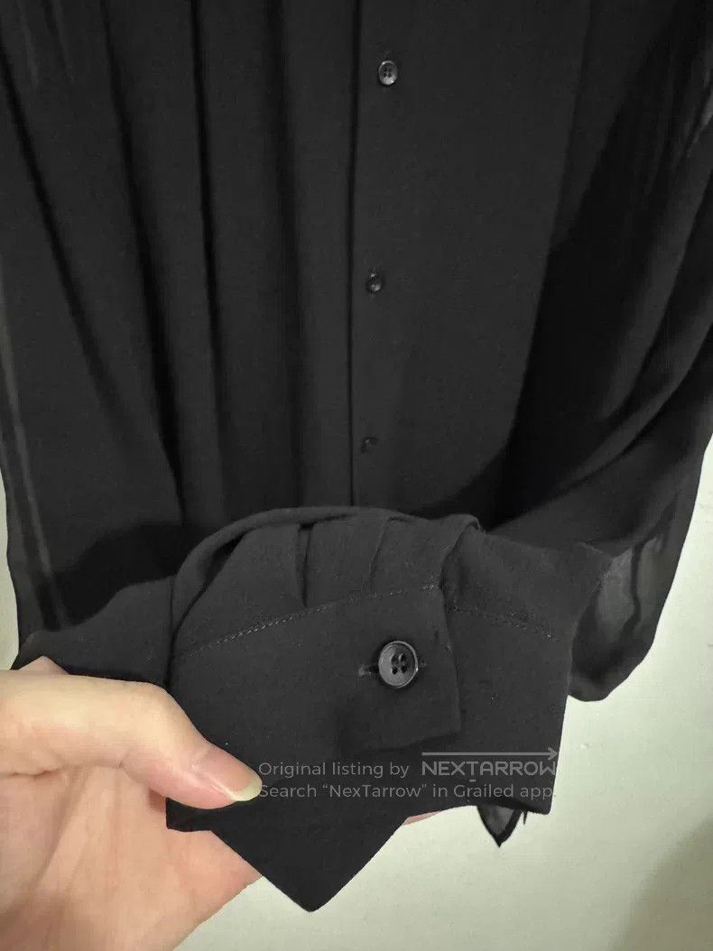 Saint Laurent Paris Saint Laurent Paris size 41 Semi-Transparent Mulberry Silk Size US XL / EU 56 / 4 - 5 Thumbnail