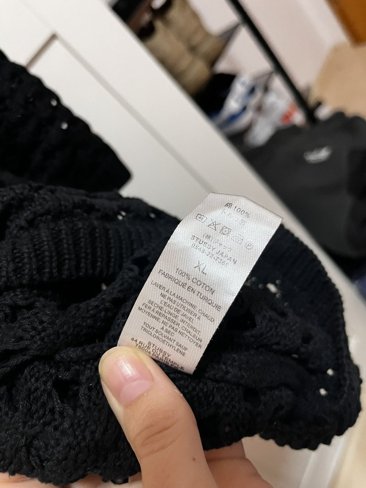 Stussy Stüssy Big Mesh Polo Sweater Size US XL / EU 56 / 4 - 9 Thumbnail
