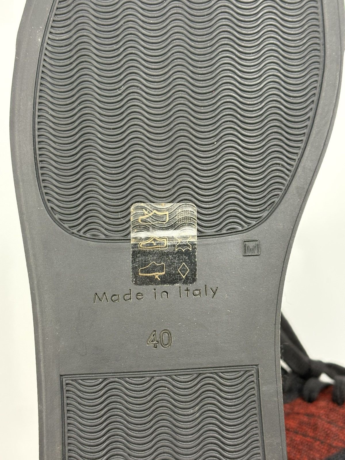 Ann Demeulemeester AD - Ann Demeulemeester Flannel Wool Hi Top Sneakers Size US 7 / EU 40 - 9 Thumbnail